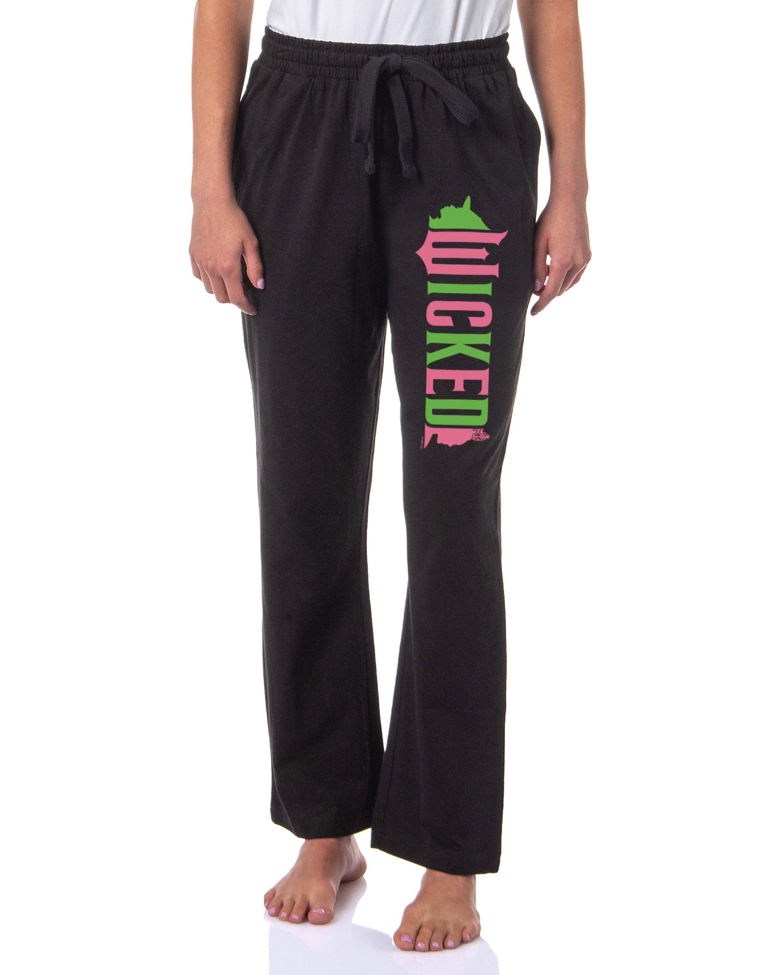 Wicked Women's Movie Film Face Silhouette Logo Pajama Pants For Adults