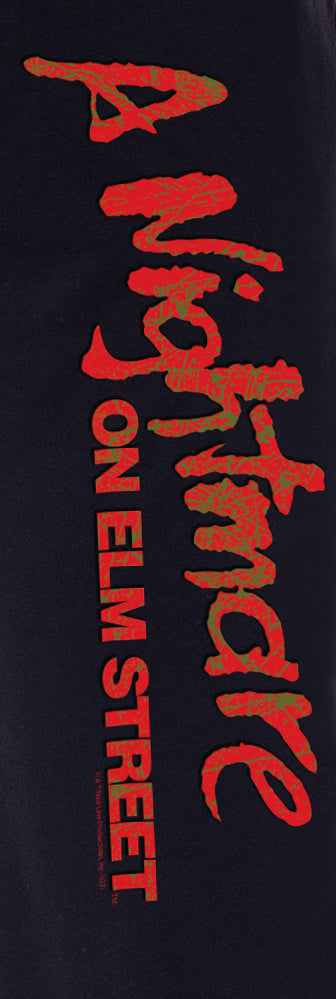 A Nightmare On Elm Street Mens' Movie Logo Title Jogger Pajama Pants