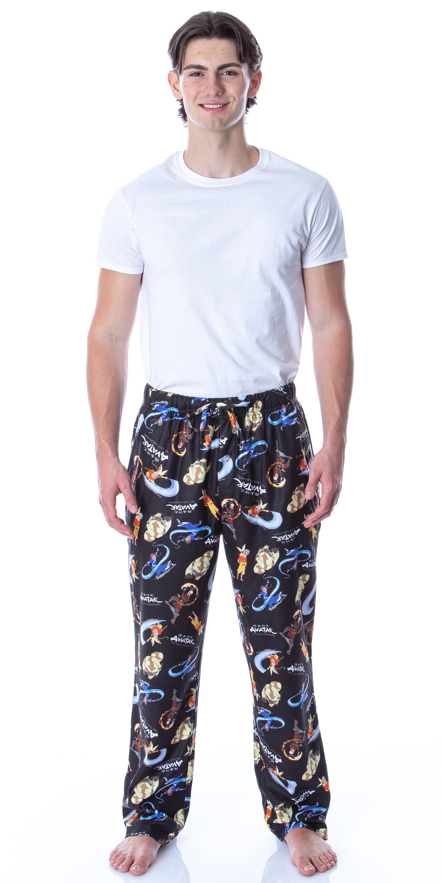 Nickelodeon Men's Avatar The Last Airbender Cartoon Character Pajama Pants