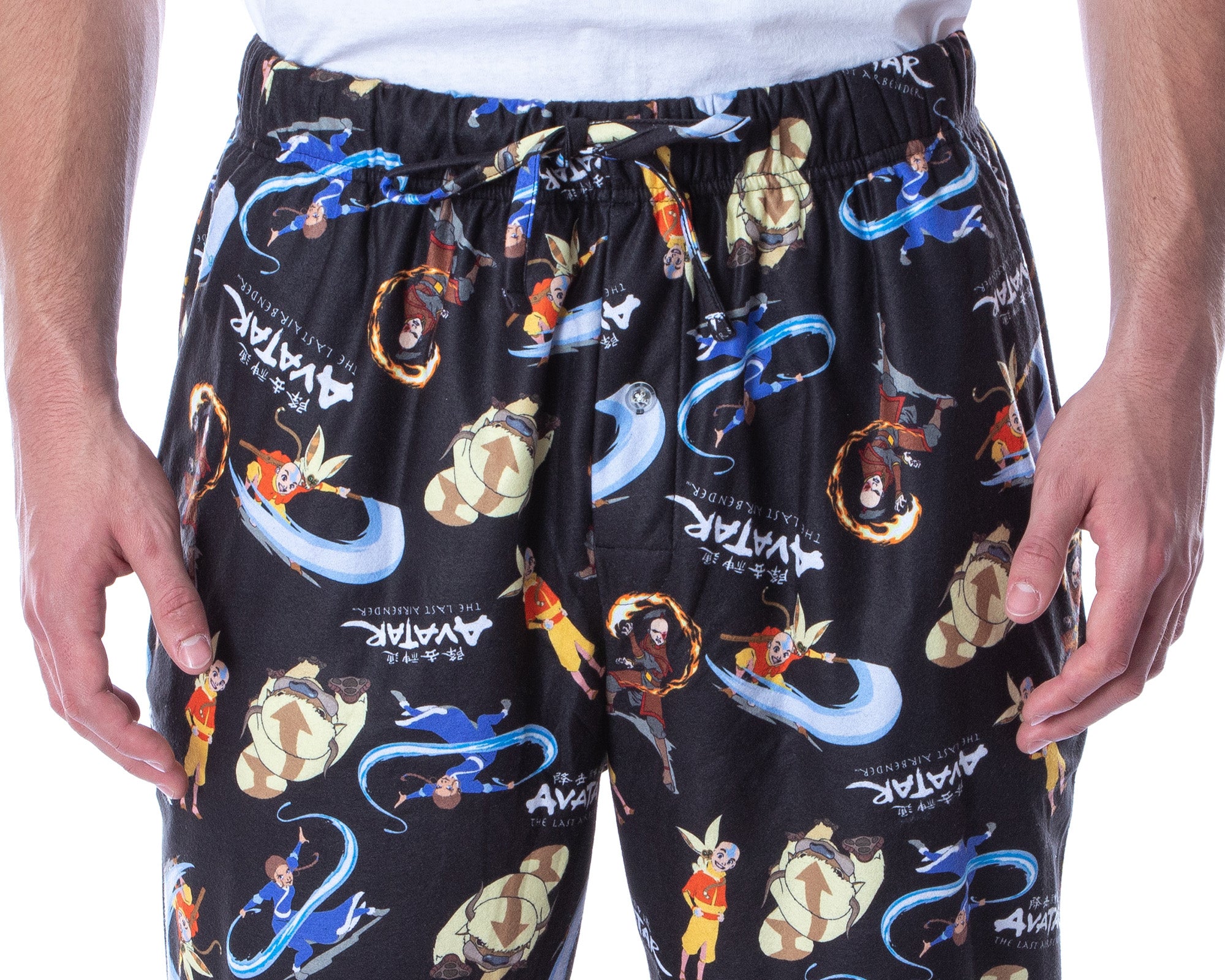 Nickelodeon Men's Avatar The Last Airbender Cartoon Character Pajama Pants
