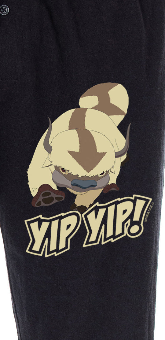 Nickelodeon Men's Avatar The Last Airbender Flying Bison Appa Yip Yip! Loungewear Pajama Pants