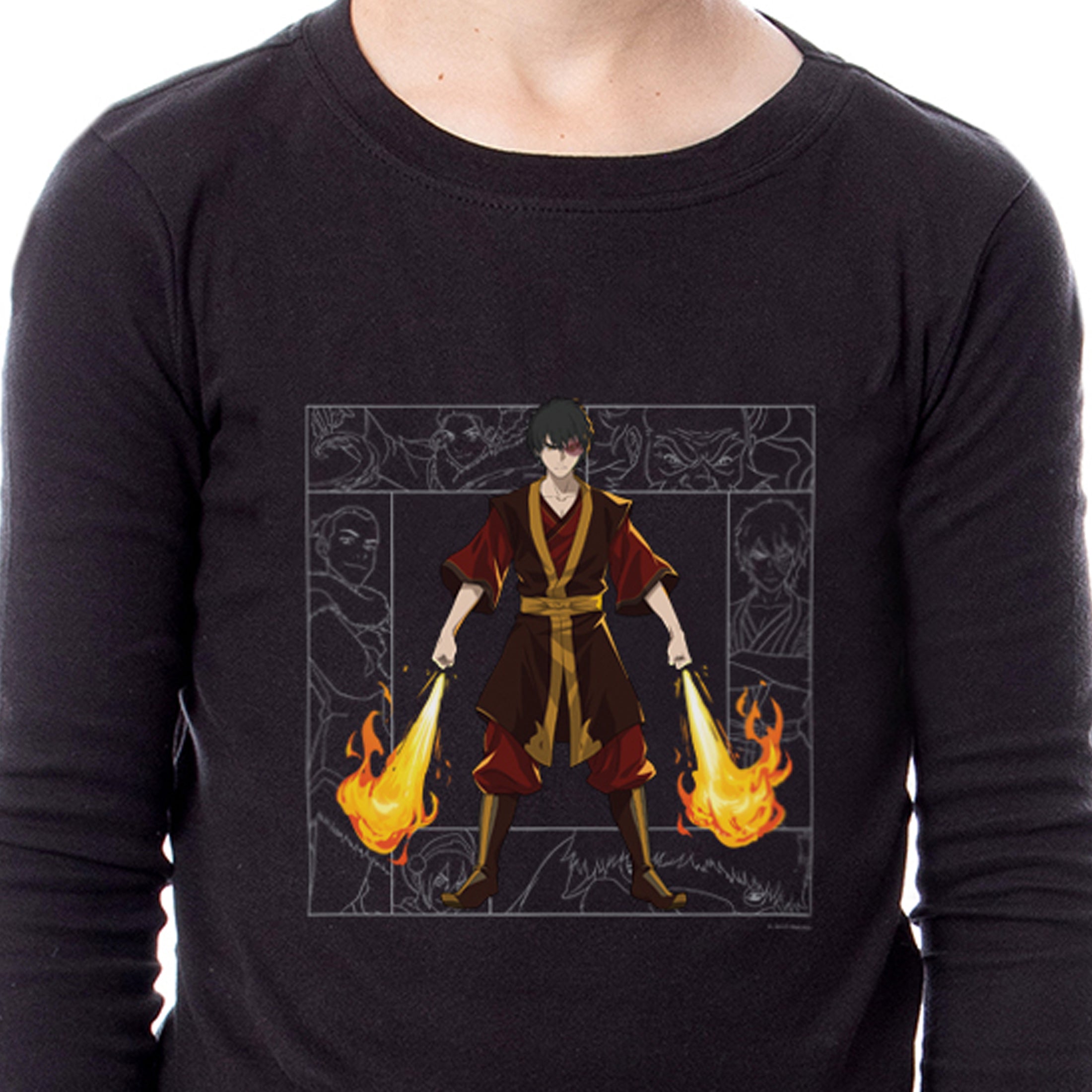 Avatar: The Last Airbender Zuko 2 Piece Long Sleeve Pajama Set