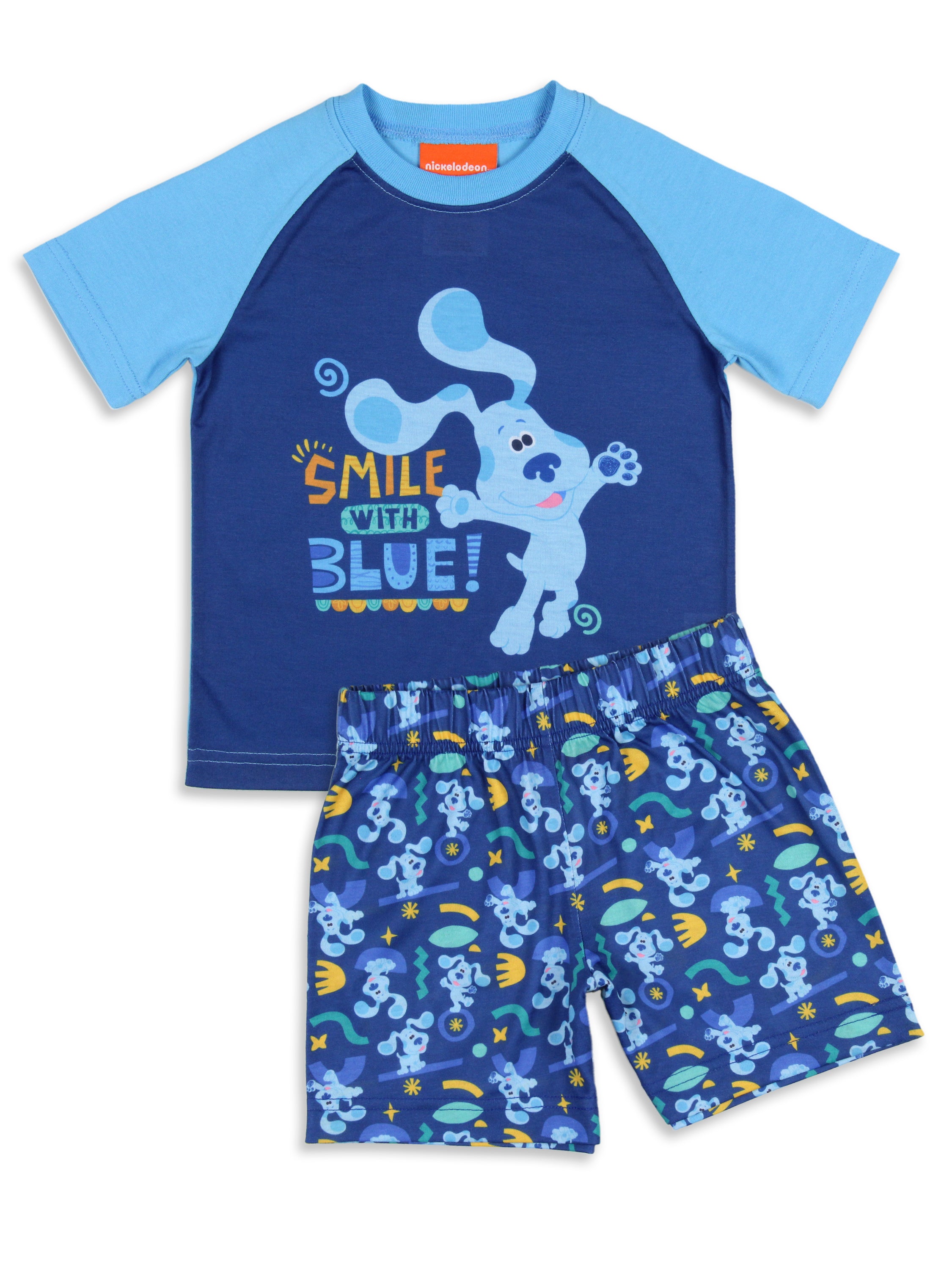 Nickelodeon Toddler Boy's Blue's Clues Smile Blue Sleep Pajama Set Short