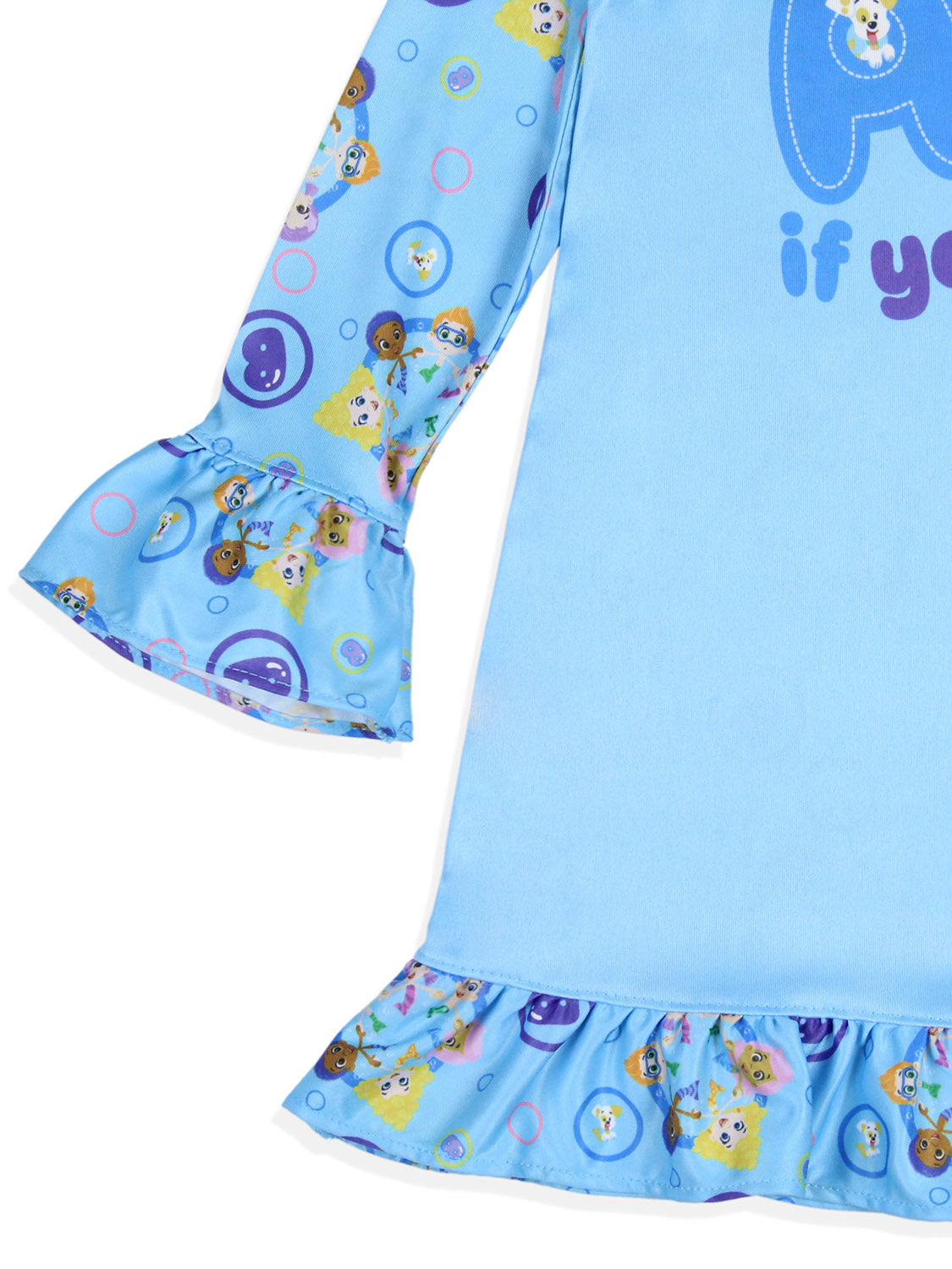 Nickelodeon Toddler Girls' Bubble Guppies ABCs Sleep Pajama Dress Nightgown