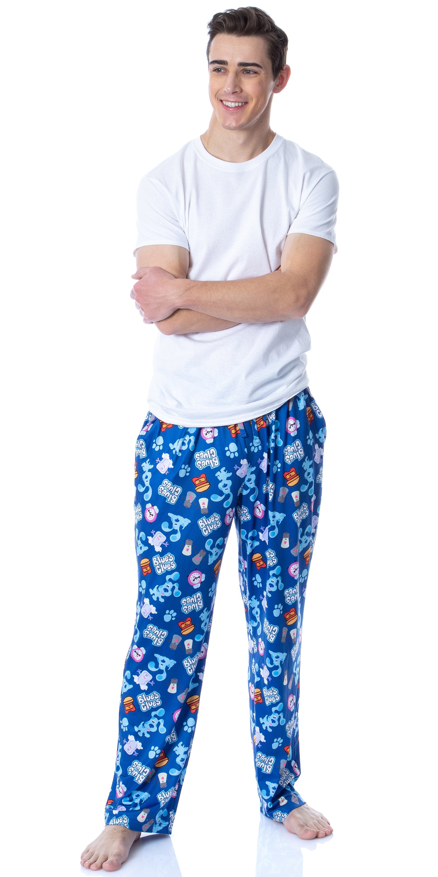 Nickelodeon Mens' Blue's Clues Tossed Print Sleep Pajama Pants (XX-Large)