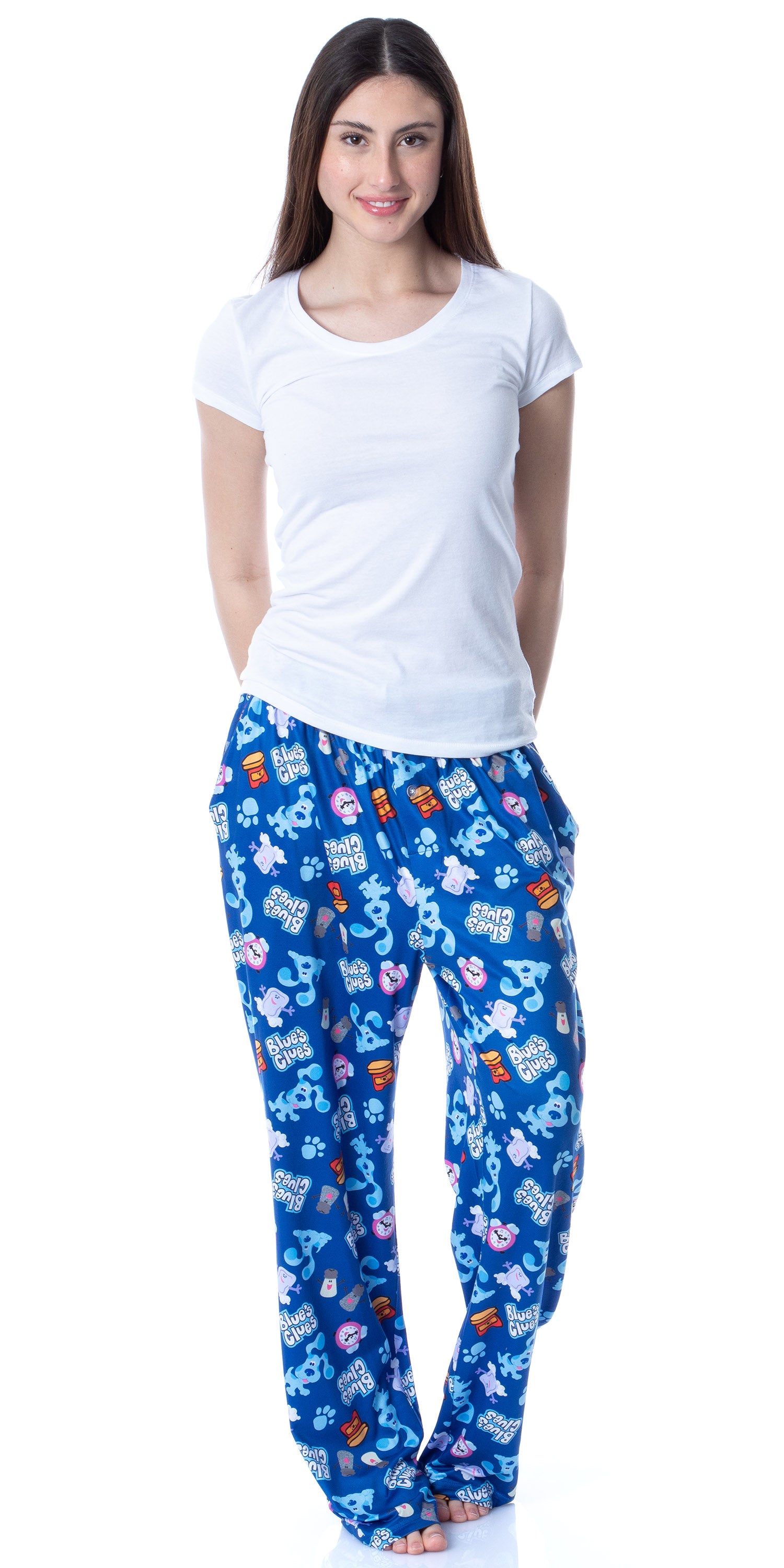 Nickelodeon Mens' Blue's Clues Tossed Print Sleep Pajama Pants (XX-Large)