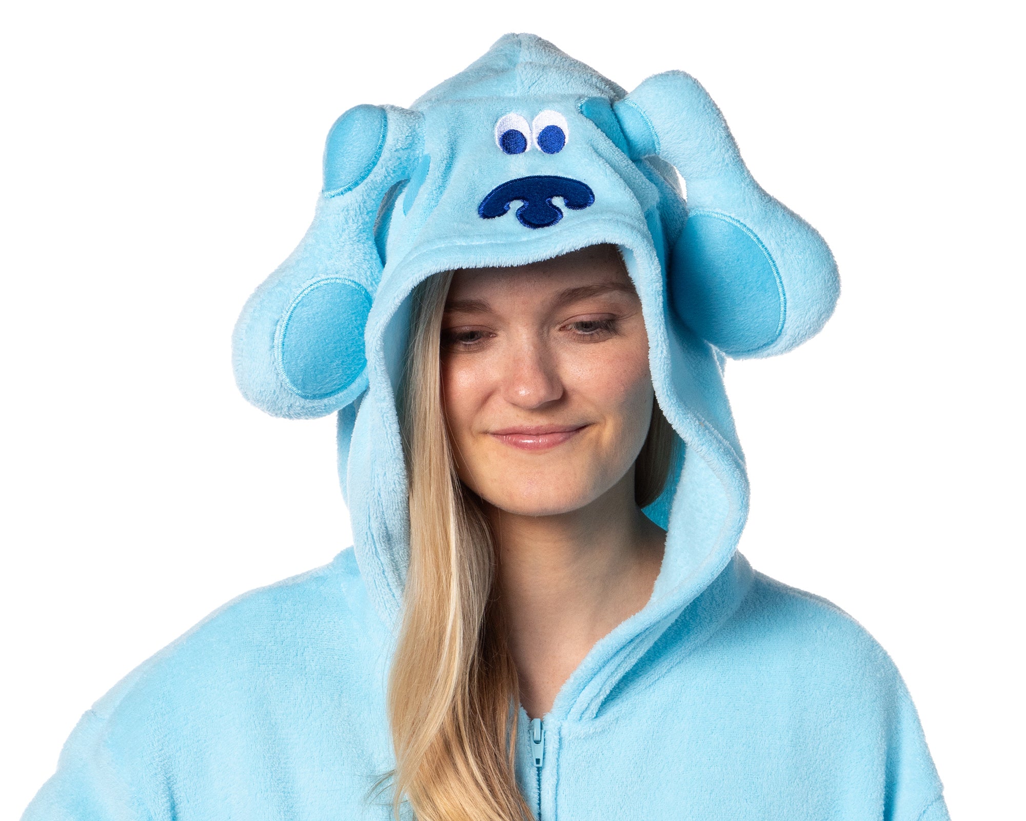 Nickelodeon Mens Blue's Clues Hooded Union Suit Costume Kigurumi Pajama