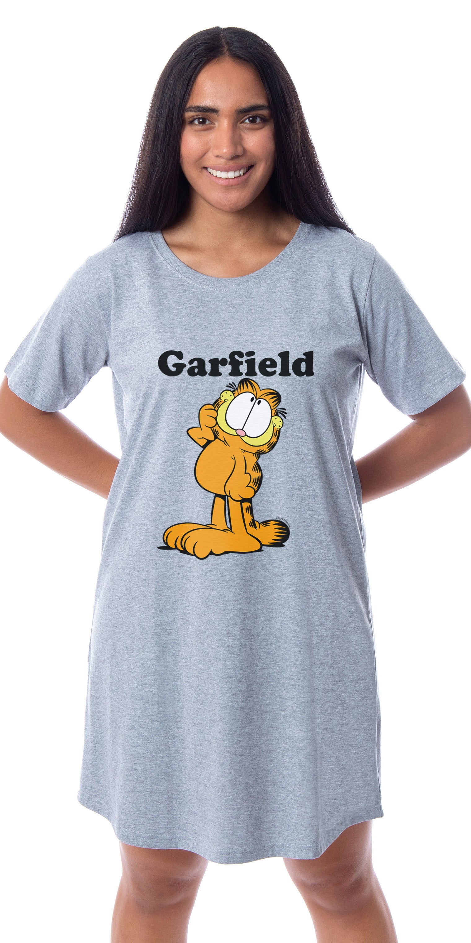 Garfield Comic Womens' I'm Cute Pose Pajama Dorm Sleep Shirt Nightgown