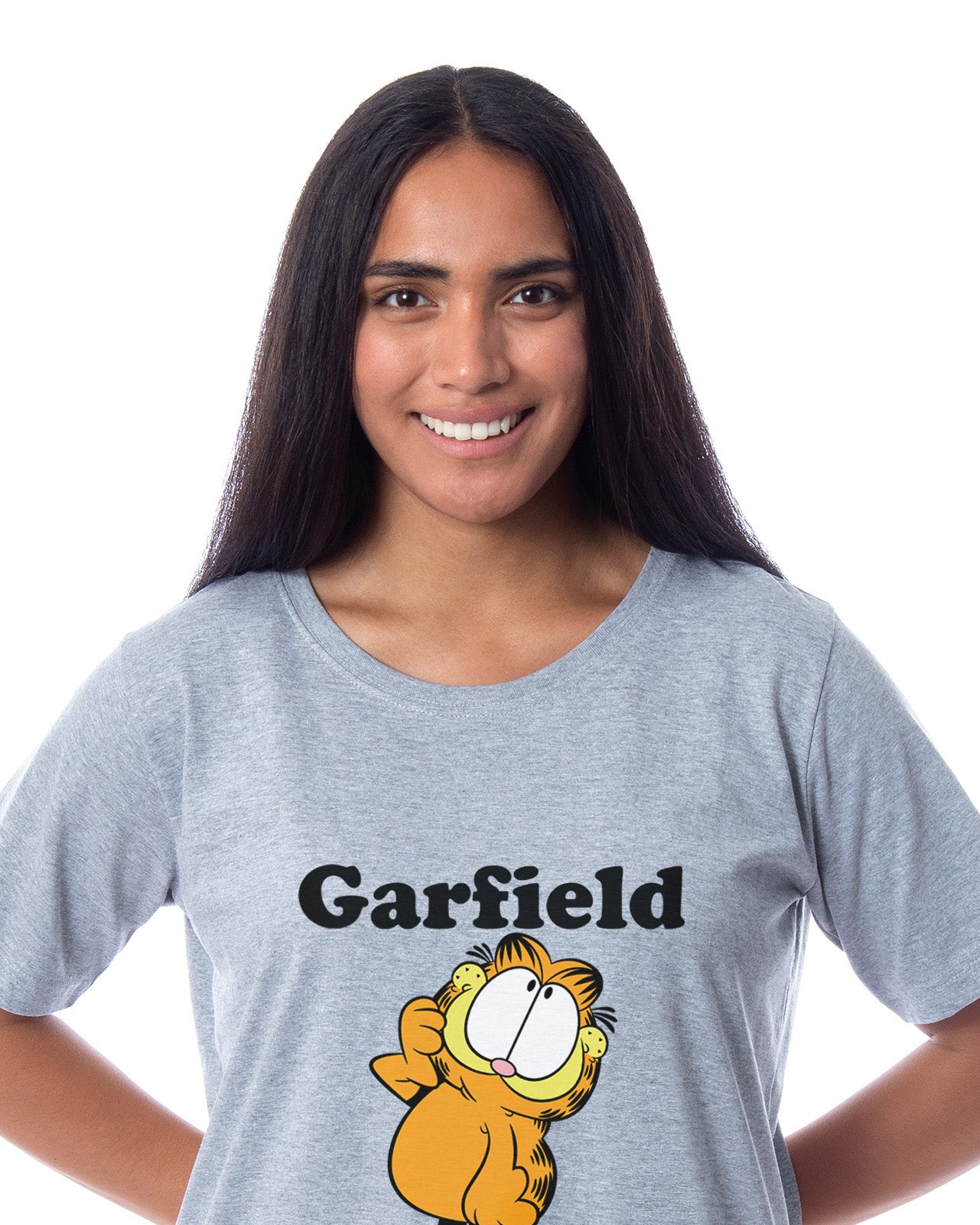 Garfield Comic Womens' I'm Cute Pose Pajama Dorm Sleep Shirt Nightgown