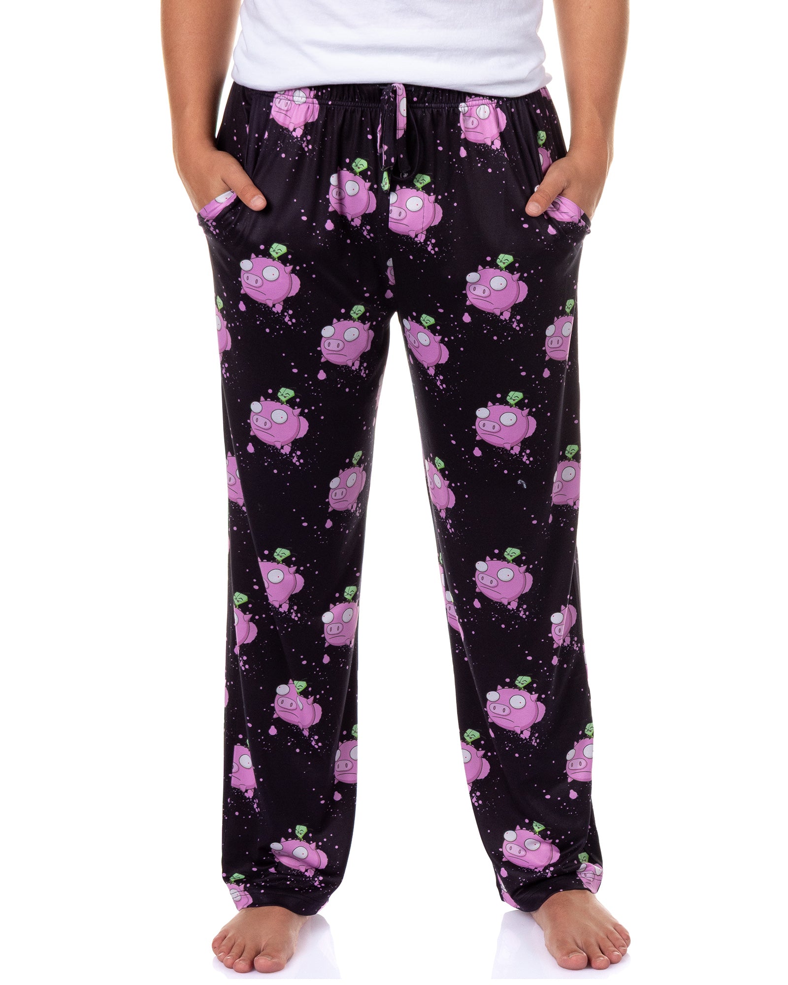 Invader Zim Pajamas Men's Flying Pigs Lounge Sleep PJ Pants