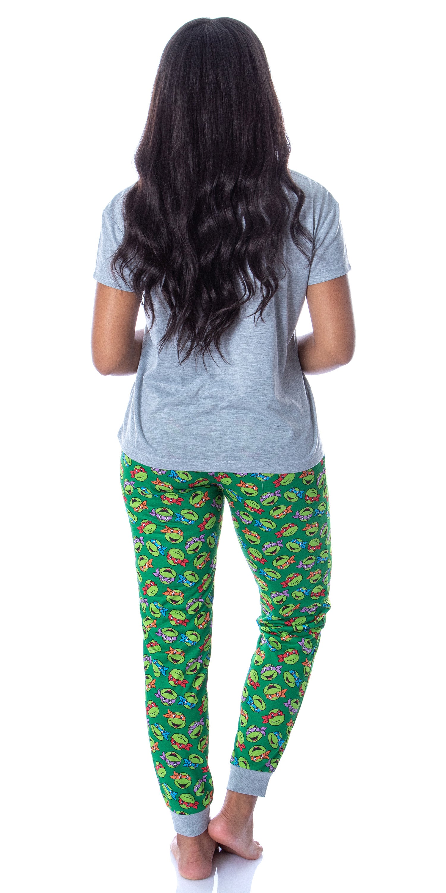 Nickelodeon Women's Teenage Mutant Ninja Turtles 2 Piece Pajama Set Jogger