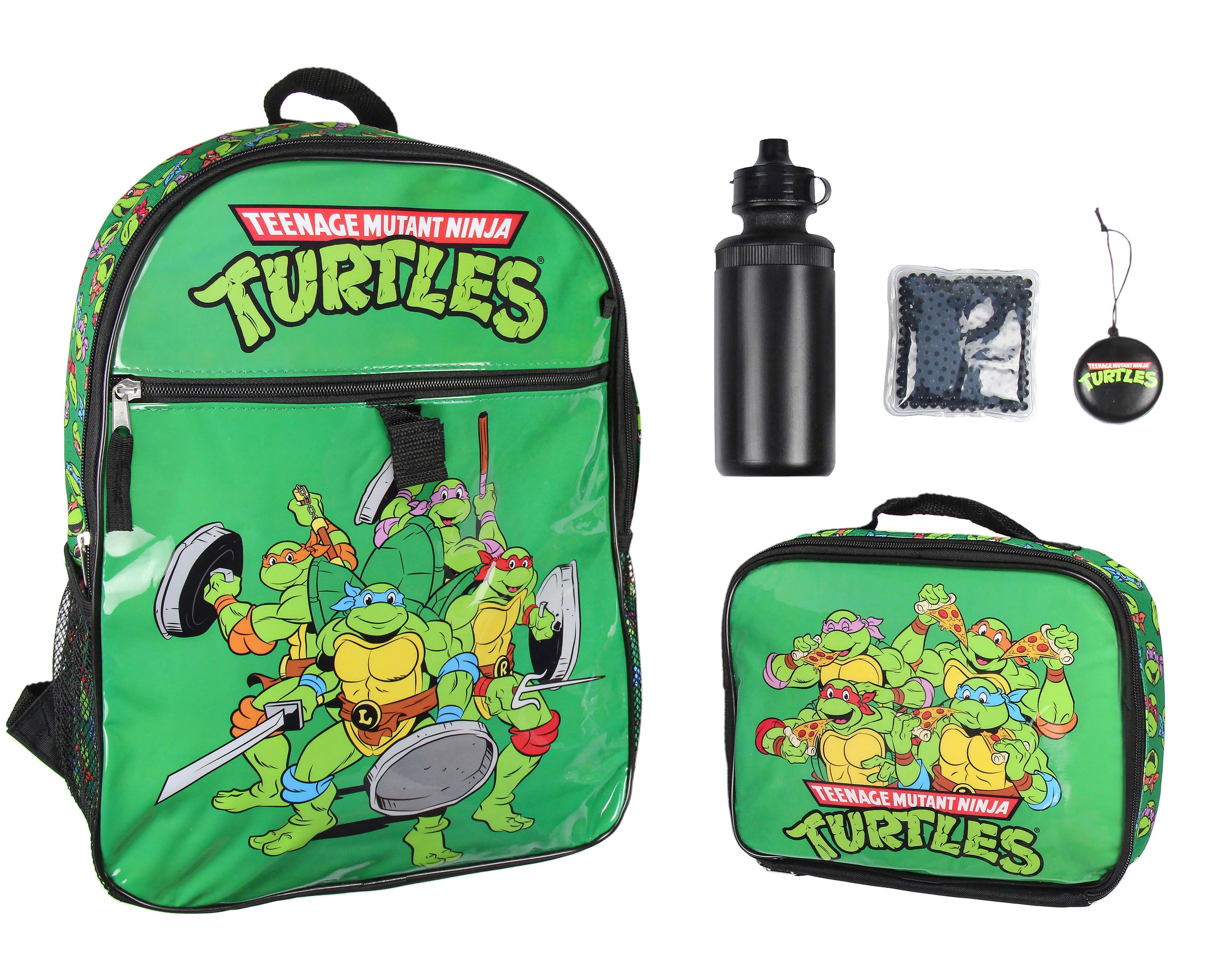 Teenage Mutant Ninja Turtles 5 PC Backpack Lunch box Water Bottle 16"