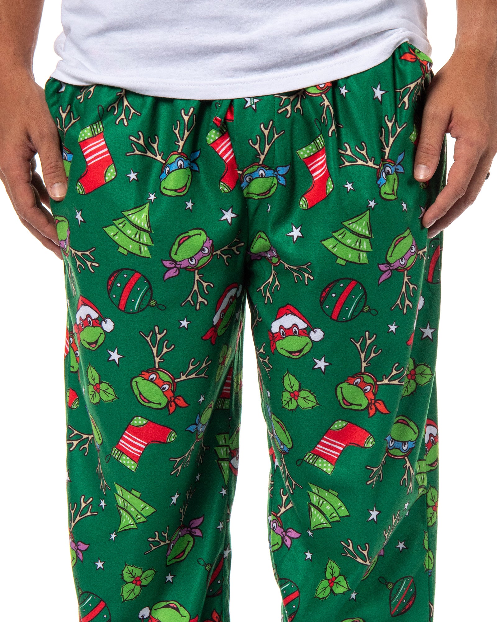 Teenage Mutant Ninja Turtles Mens' Christmas Characters Sleep Pajama Pants