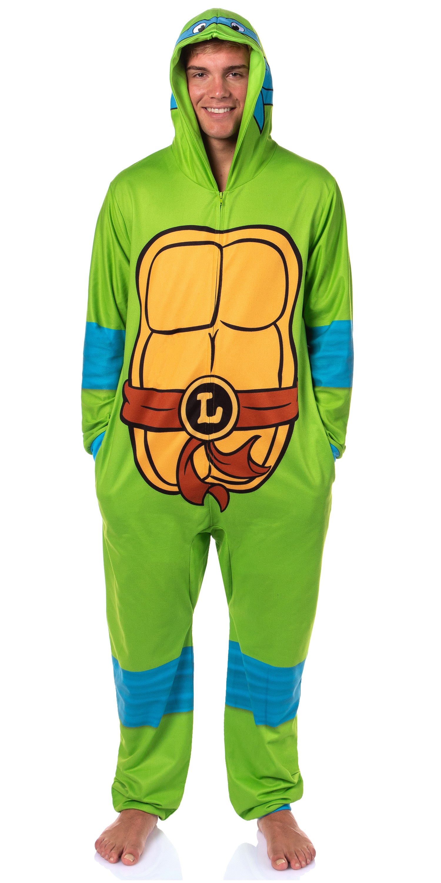 Teenage Mutant Ninja Turtles Mens' Union Suit Costume Sleep Pajama