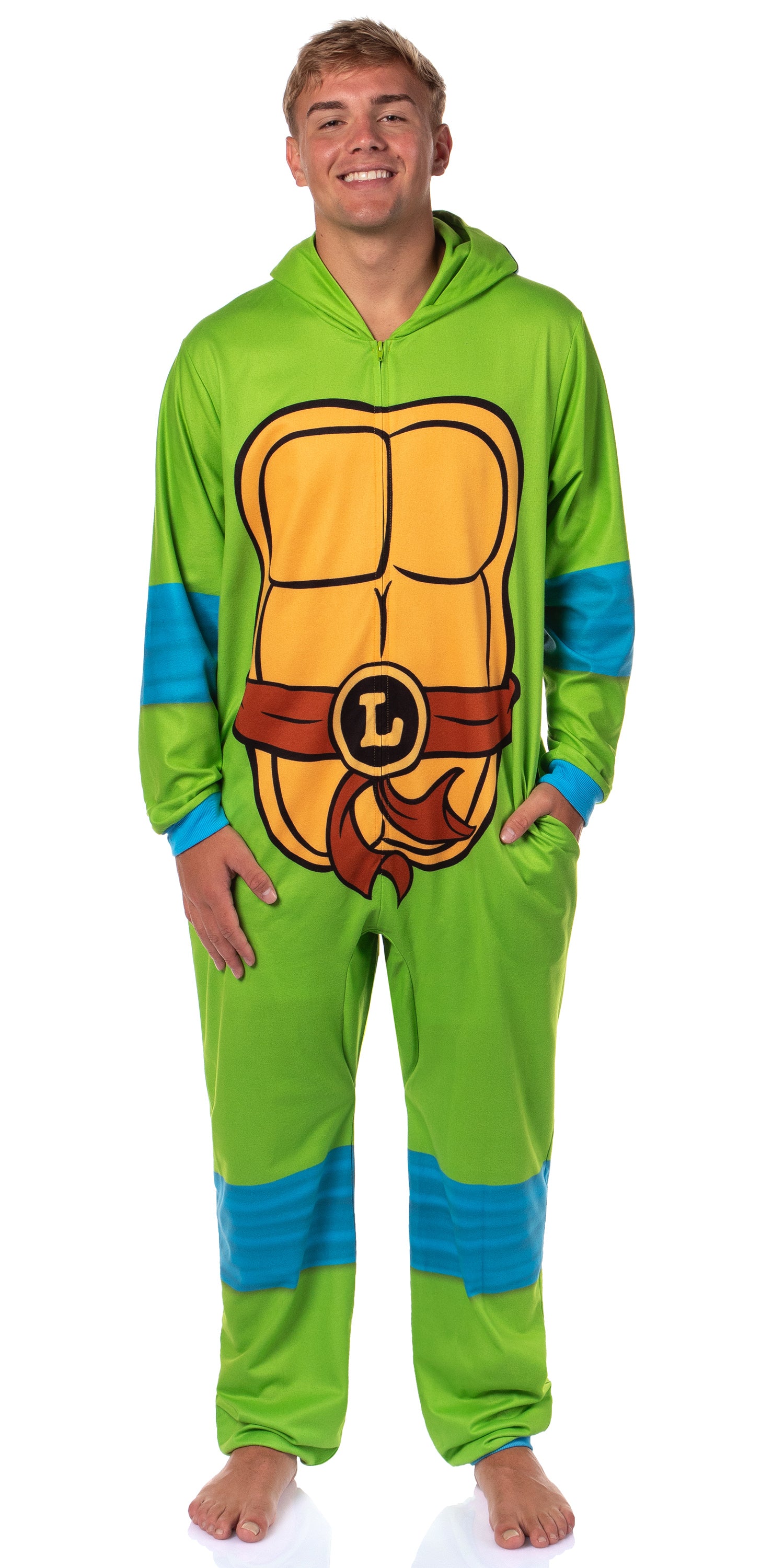 Teenage Mutant Ninja Turtles Mens' Union Suit Costume Sleep Pajama