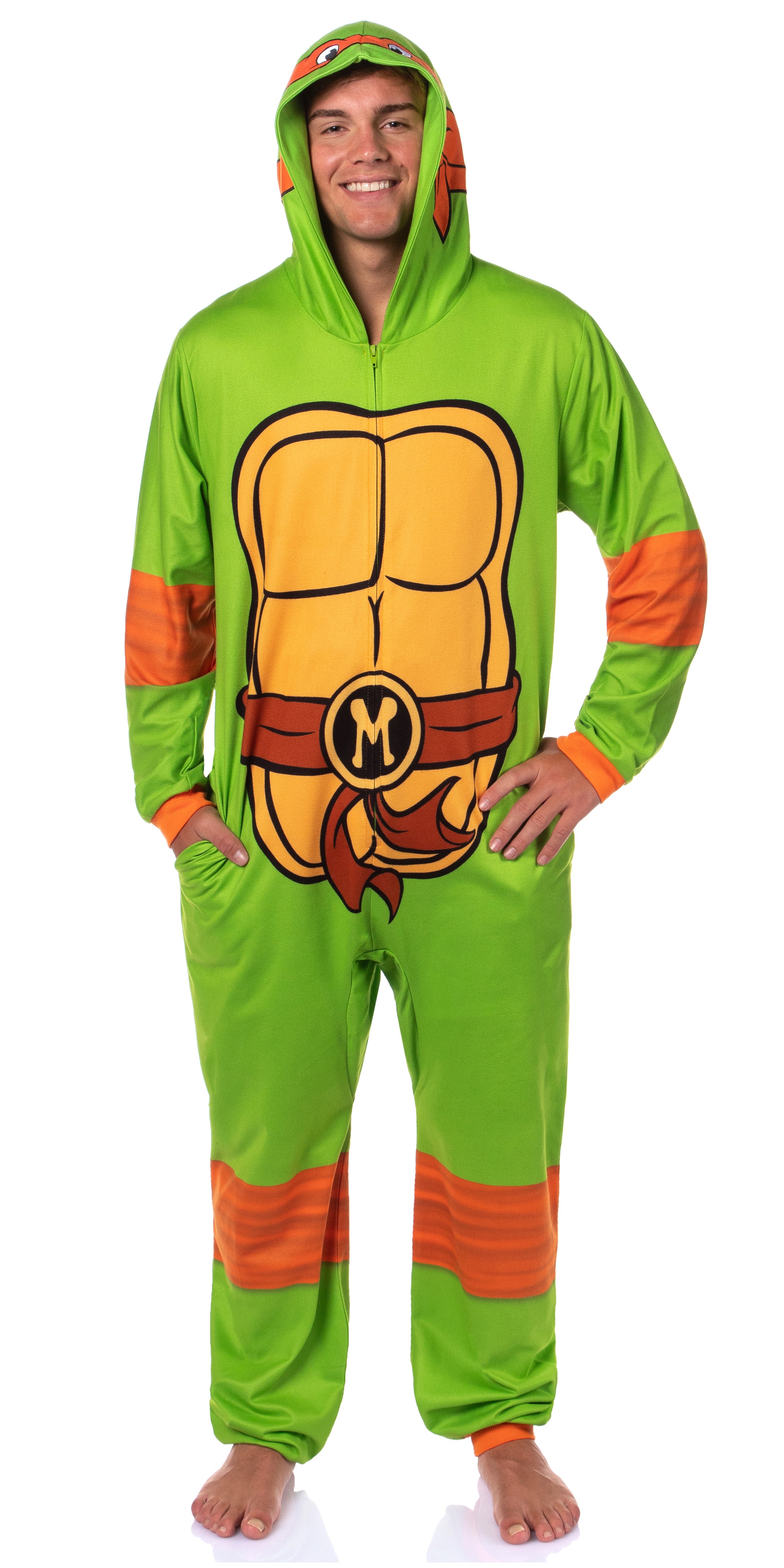 Teenage Mutant Ninja Turtles Mens' Union Suit Costume Sleep Pajama
