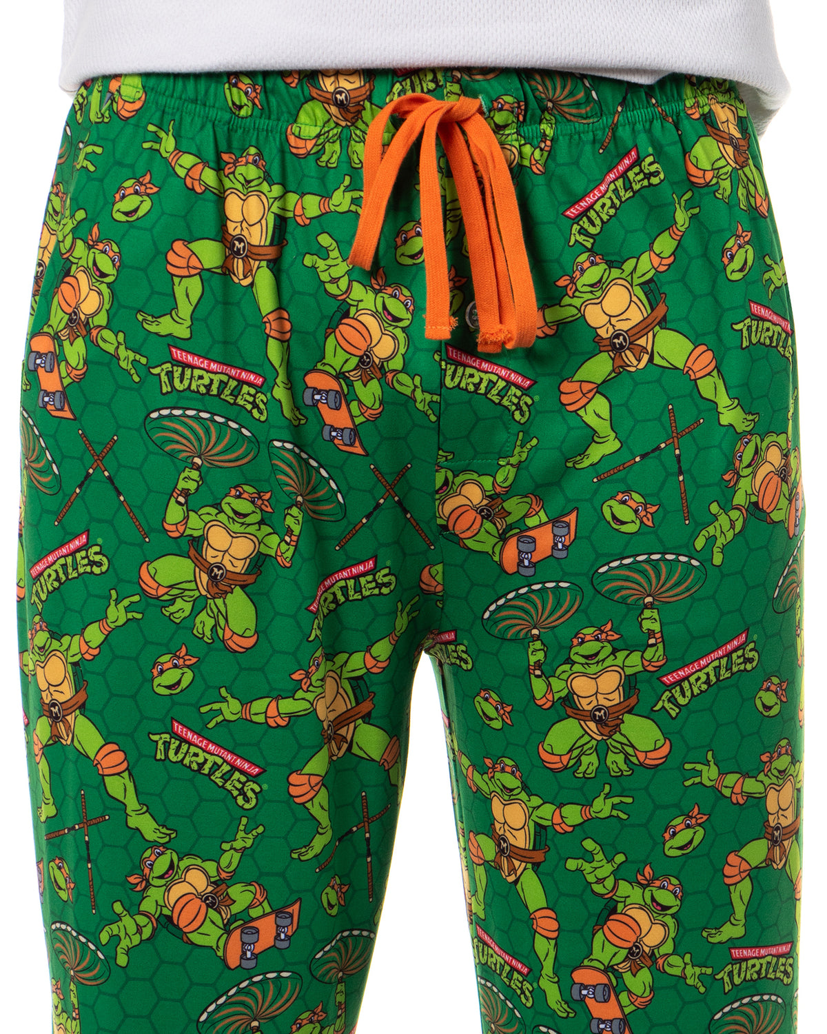 Teenage Mutant Ninja Turtles Men's Tossed Print Sleep Pajama Pants For Adults