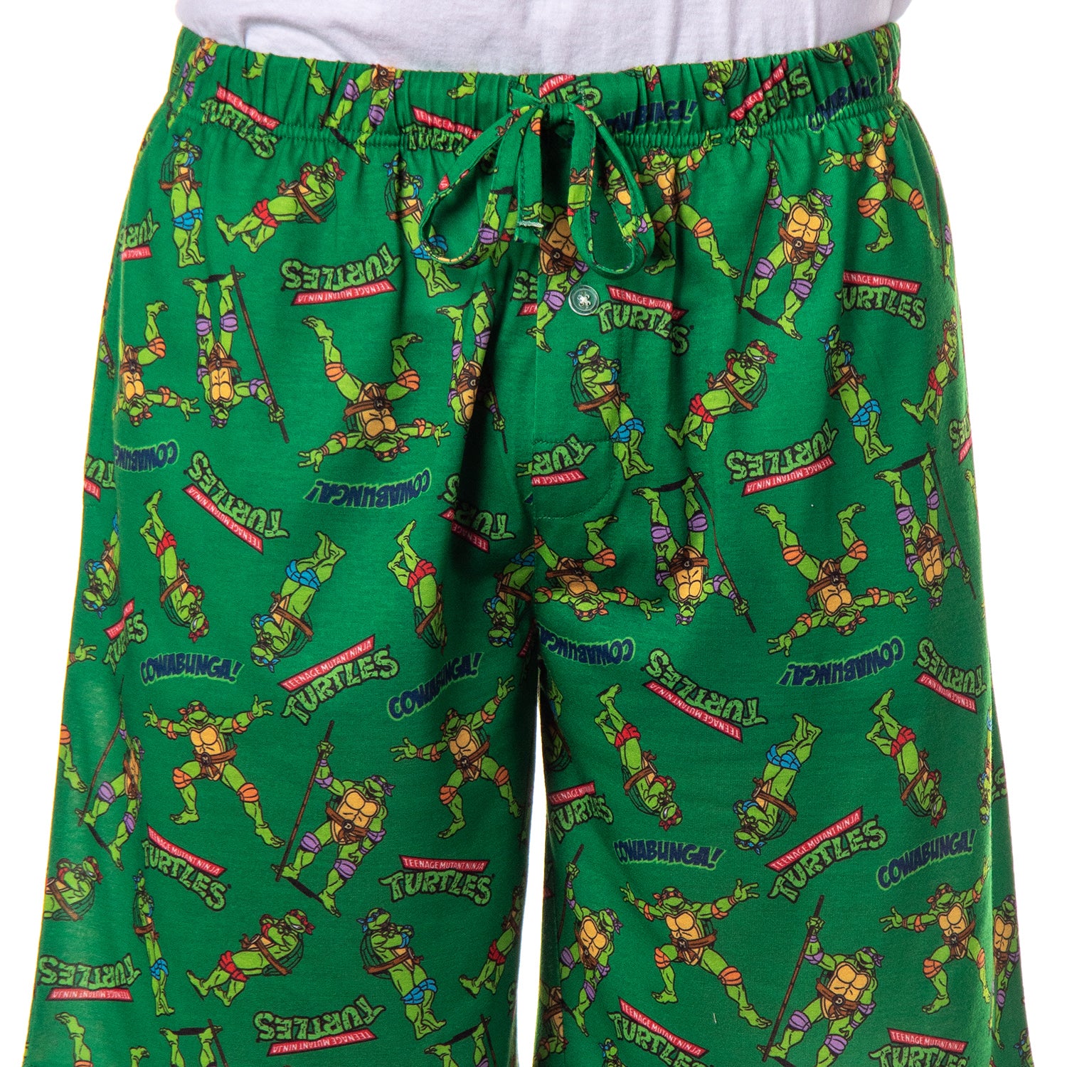 Teenage Mutant Ninja Turtles Lounge Shorts Men's Cowabunga Pajama Bottoms