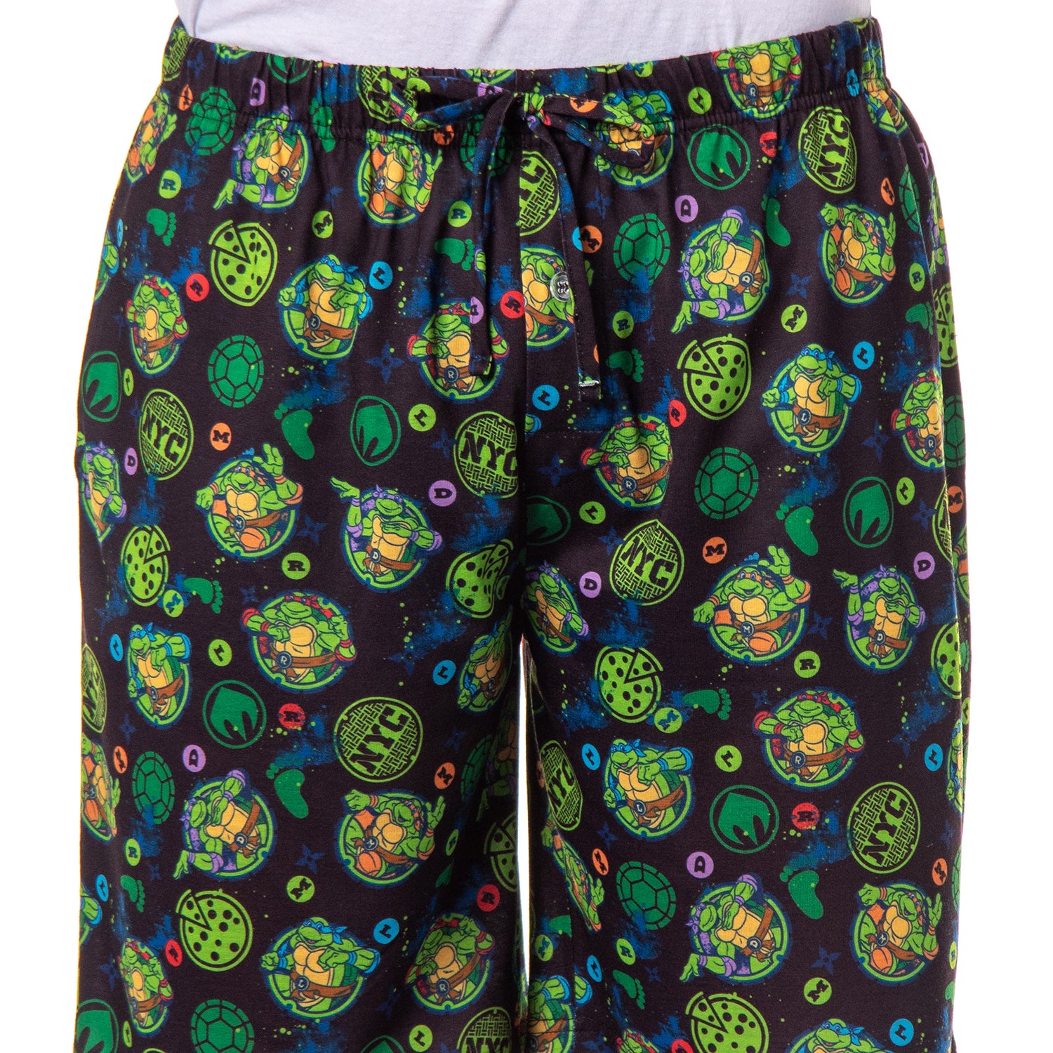 Teenage Mutant Ninja Turtles Pajama Shorts TMNT Men's NYC Lounge Bottoms