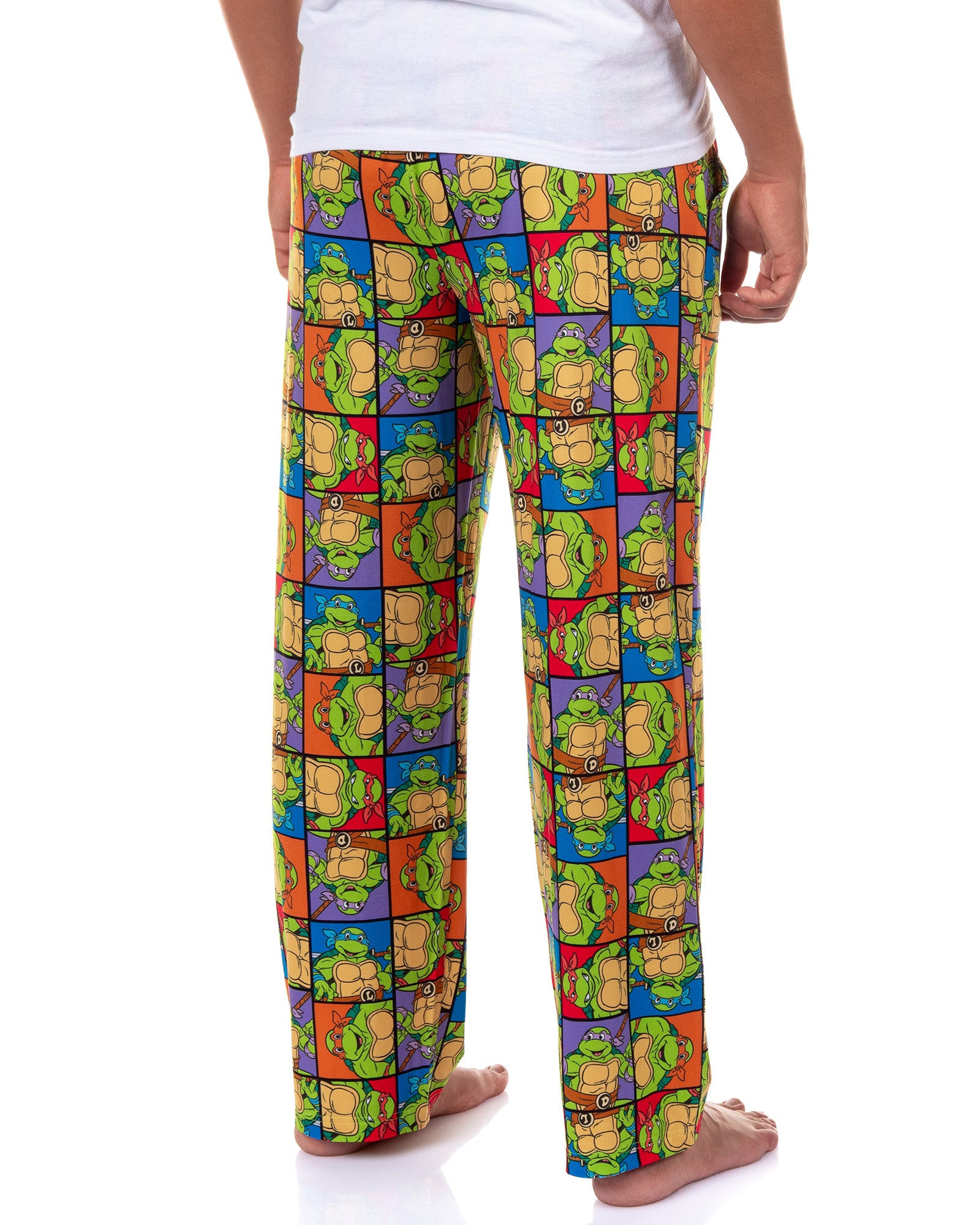 Teenage Mutant Ninja Turtles Pajama Pants Men's Character Grid Sleep Bottoms