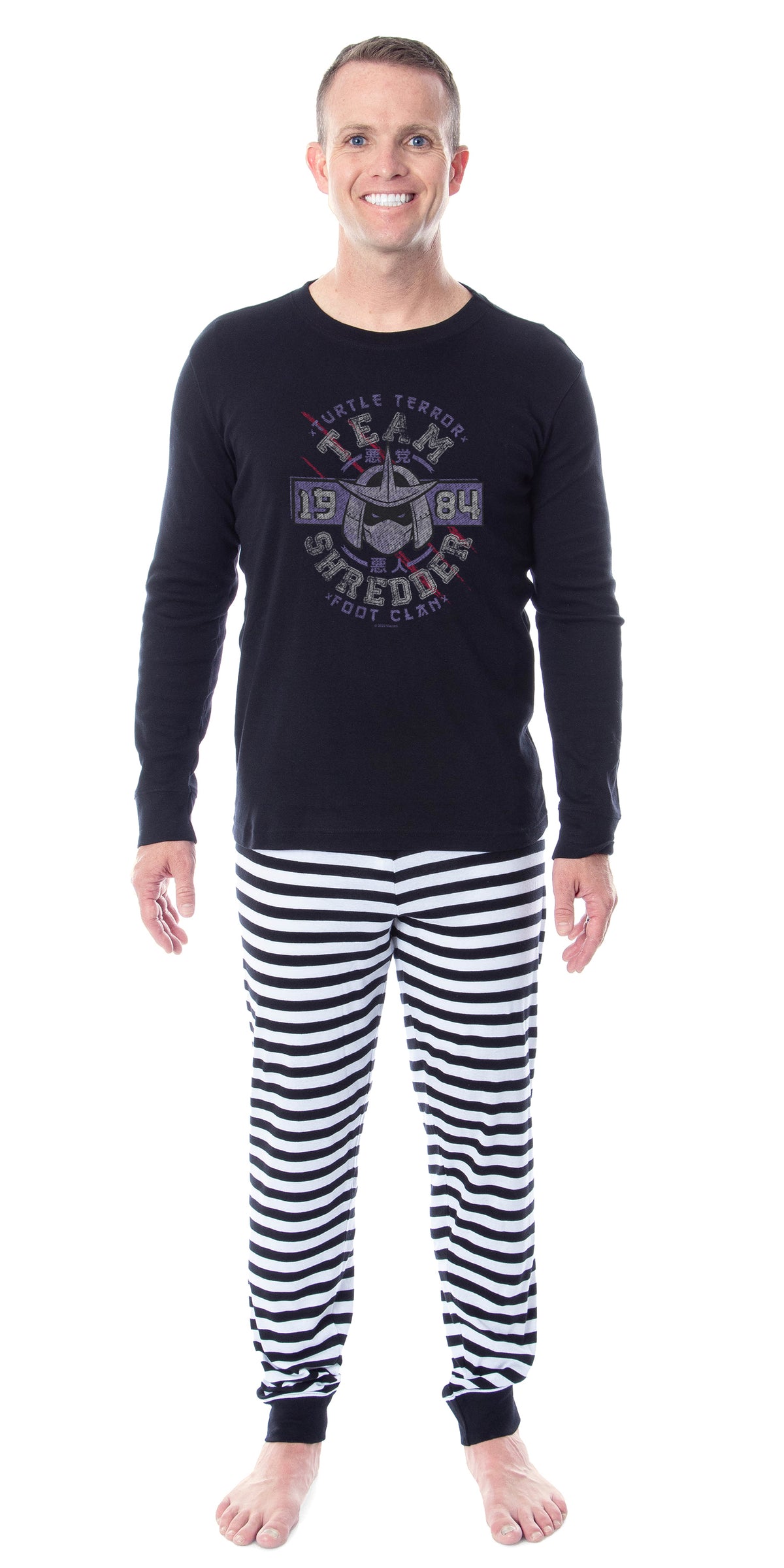 Teenage Mutant Ninja Turtles TMNT Team Shredder Adult Unisex Pajama Set
