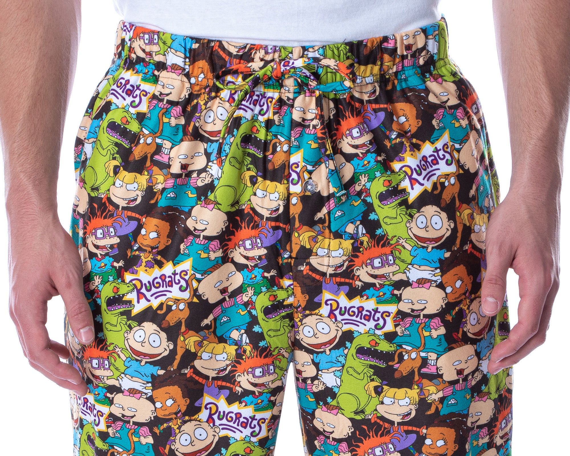 Nickelodeon Men's Rugrats Character Mashup Allover Loungewear Pajama Pants