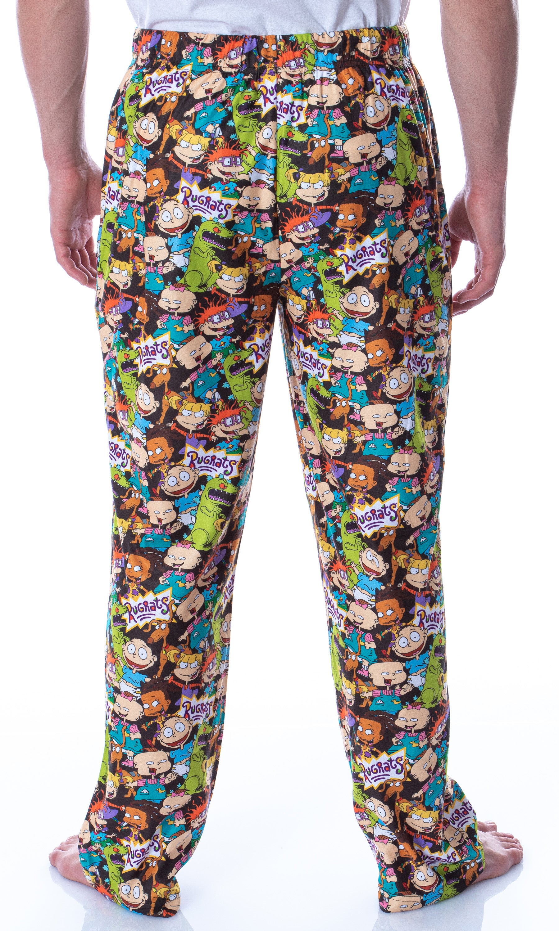 Nickelodeon Men's Rugrats Character Mashup Allover Loungewear Pajama Pants