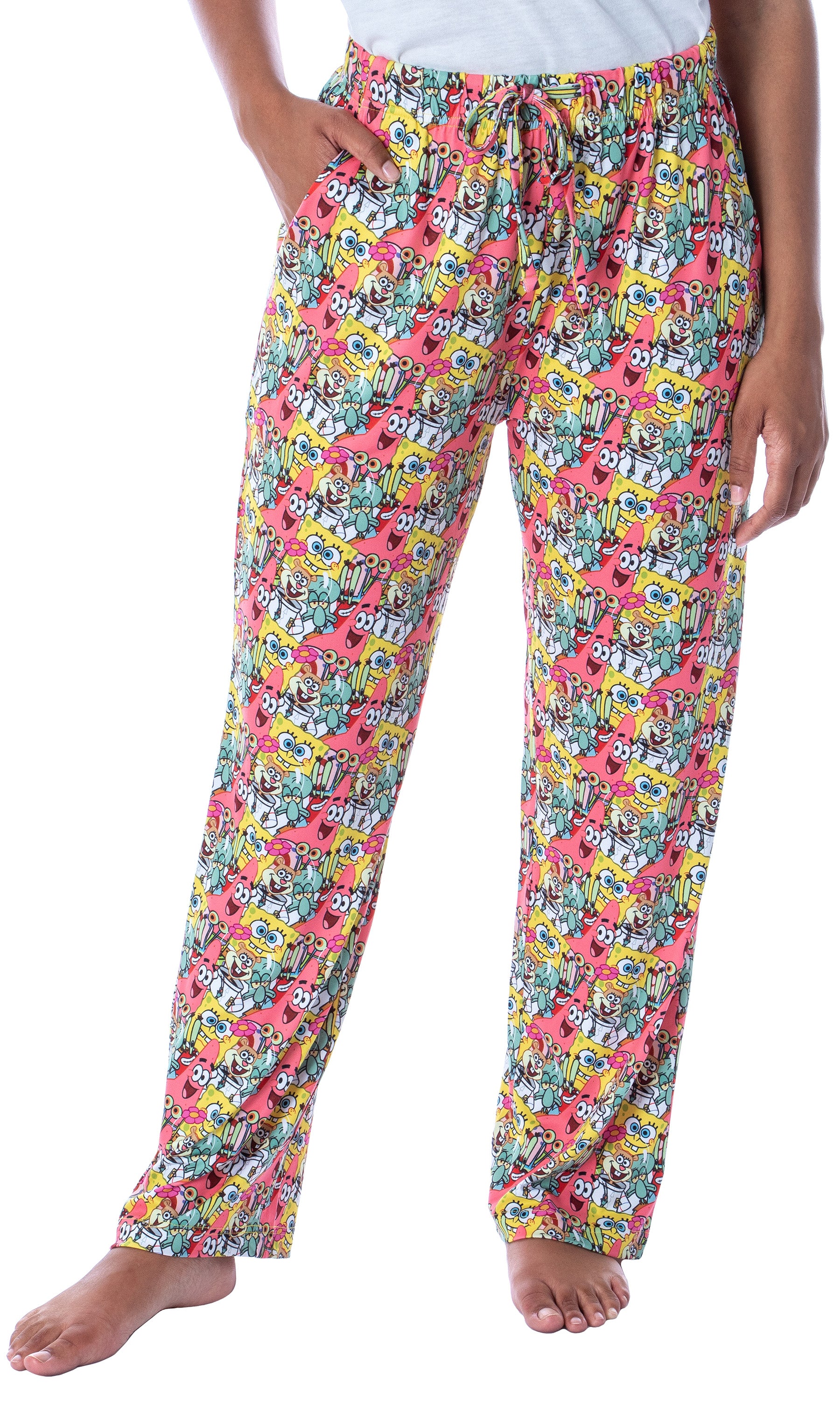 Nickelodeon Womens' SpongeBob SquarePants Patrick Character Pajama Pants