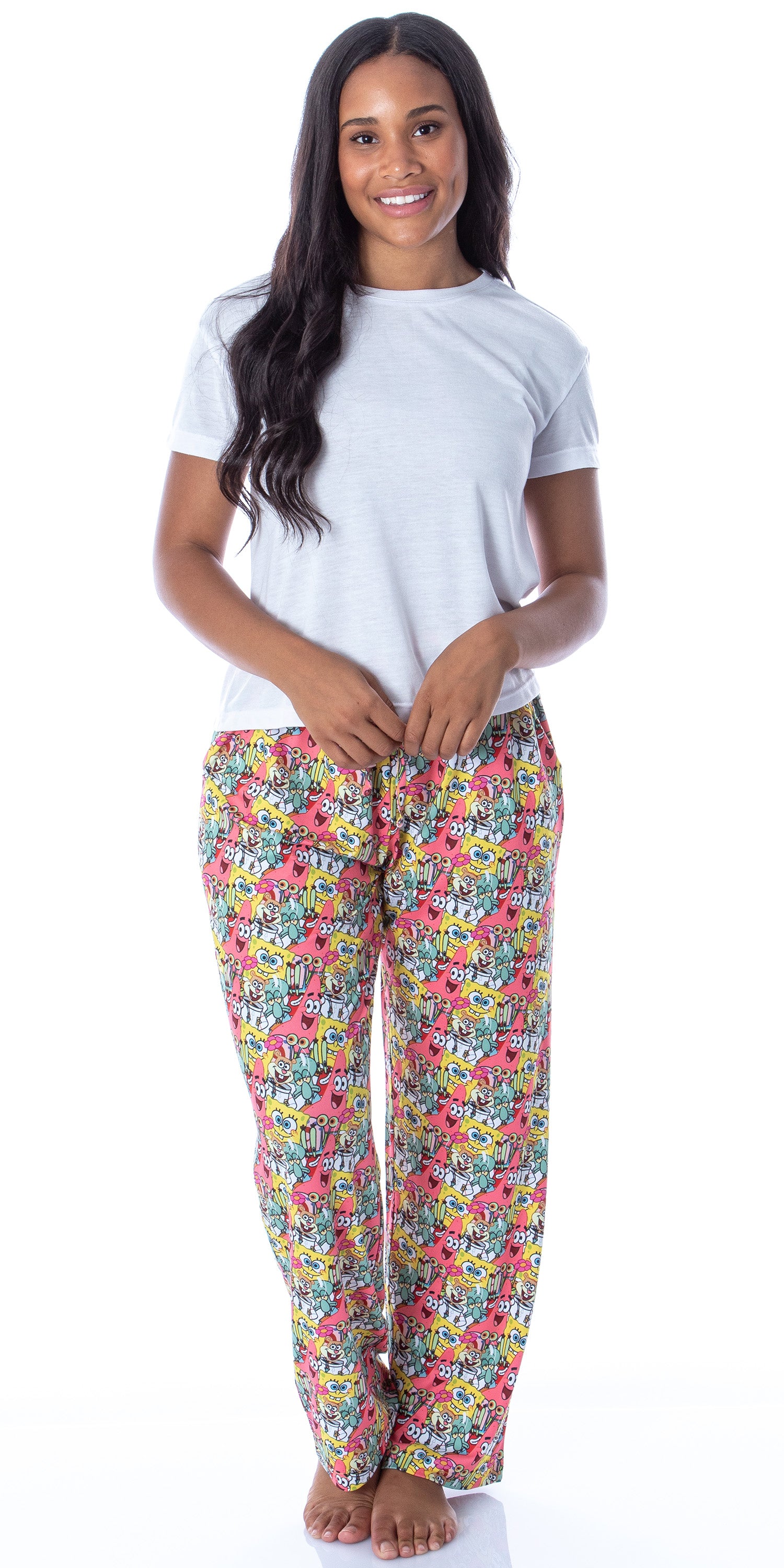 Nickelodeon Womens' SpongeBob SquarePants Patrick Character Pajama Pants