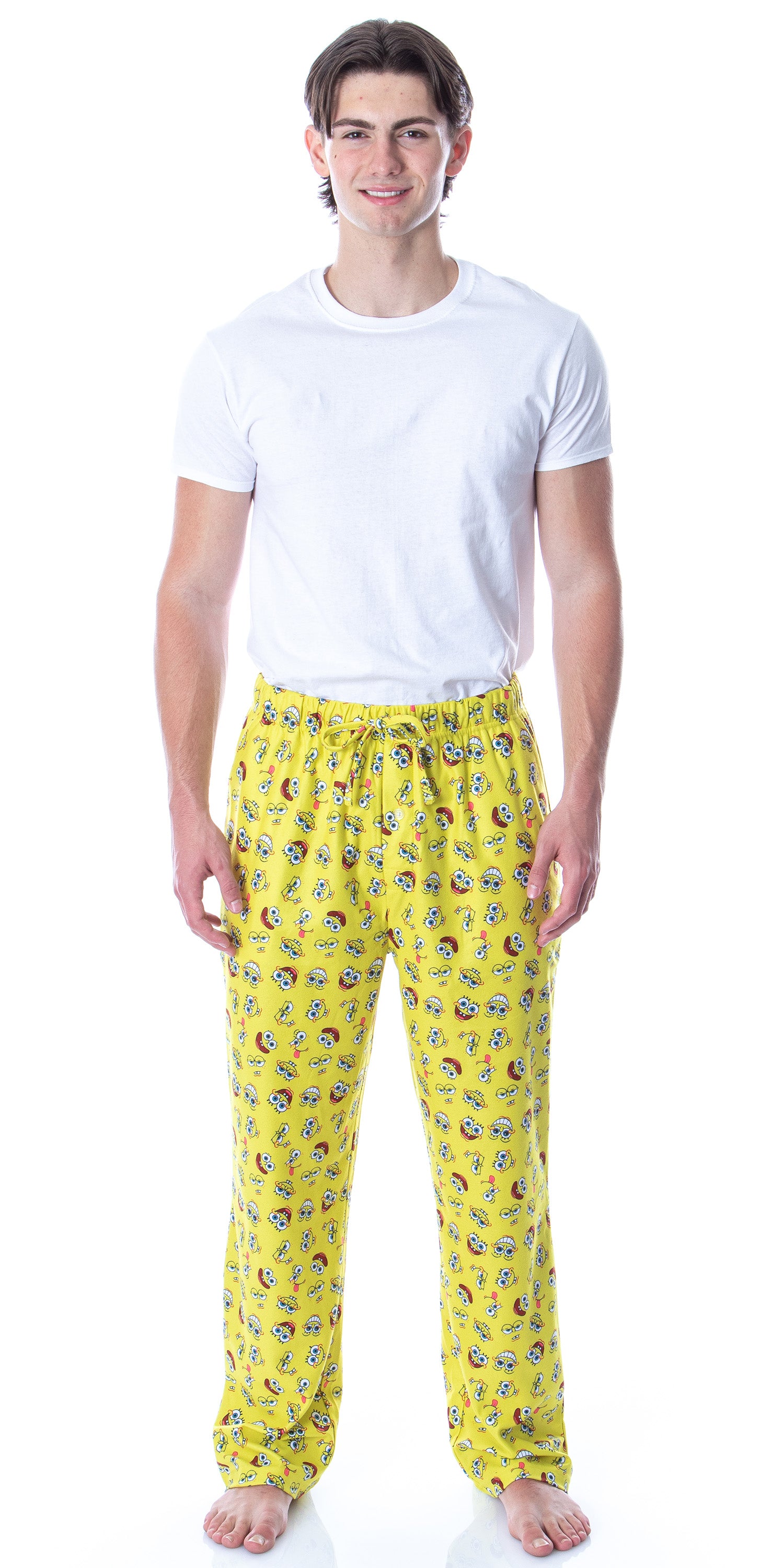 Nickelodeon Men's SpongeBob SquarePants Expressions Loungewear Pajama Pants