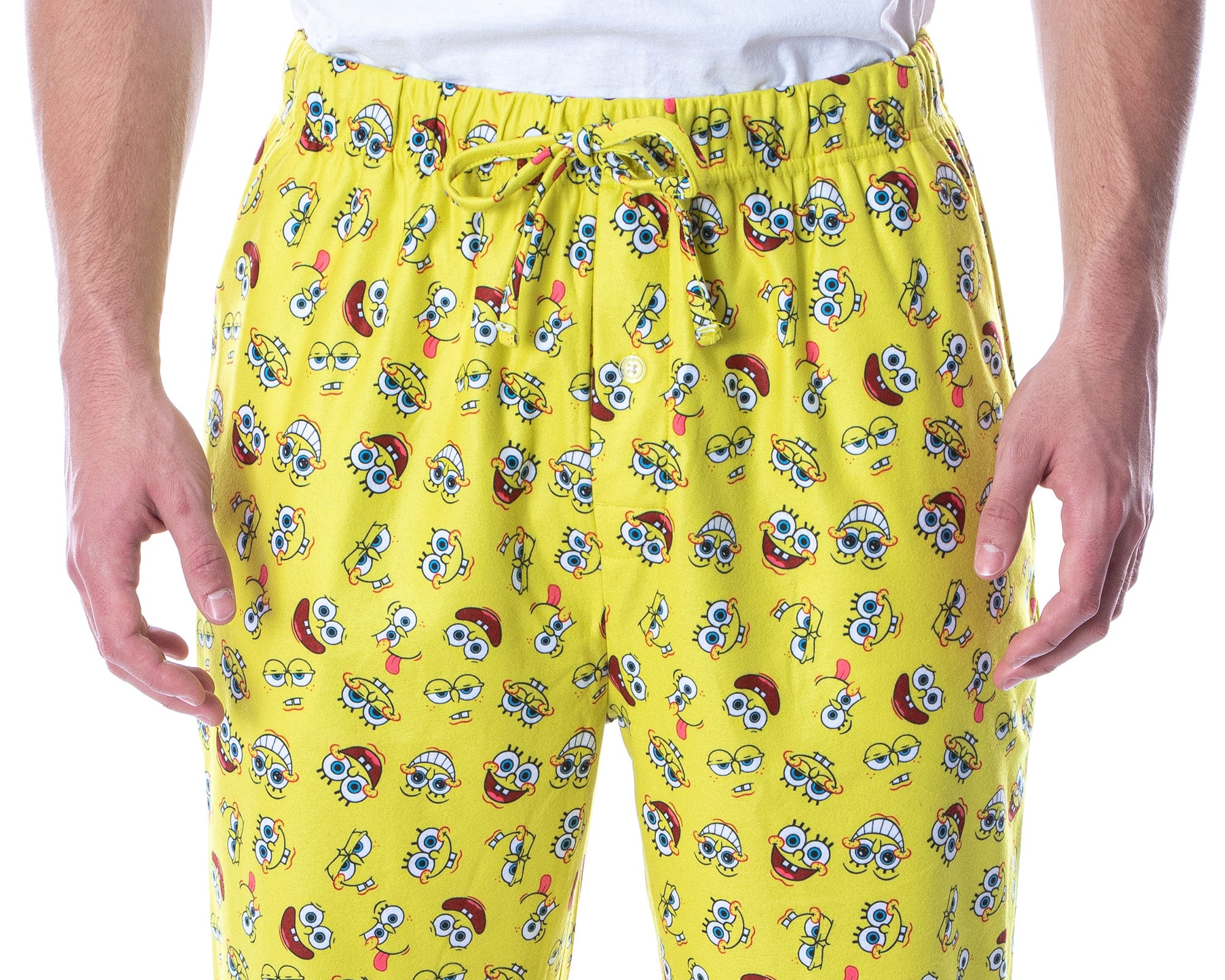 Nickelodeon Men's SpongeBob SquarePants Expressions Loungewear Pajama Pants