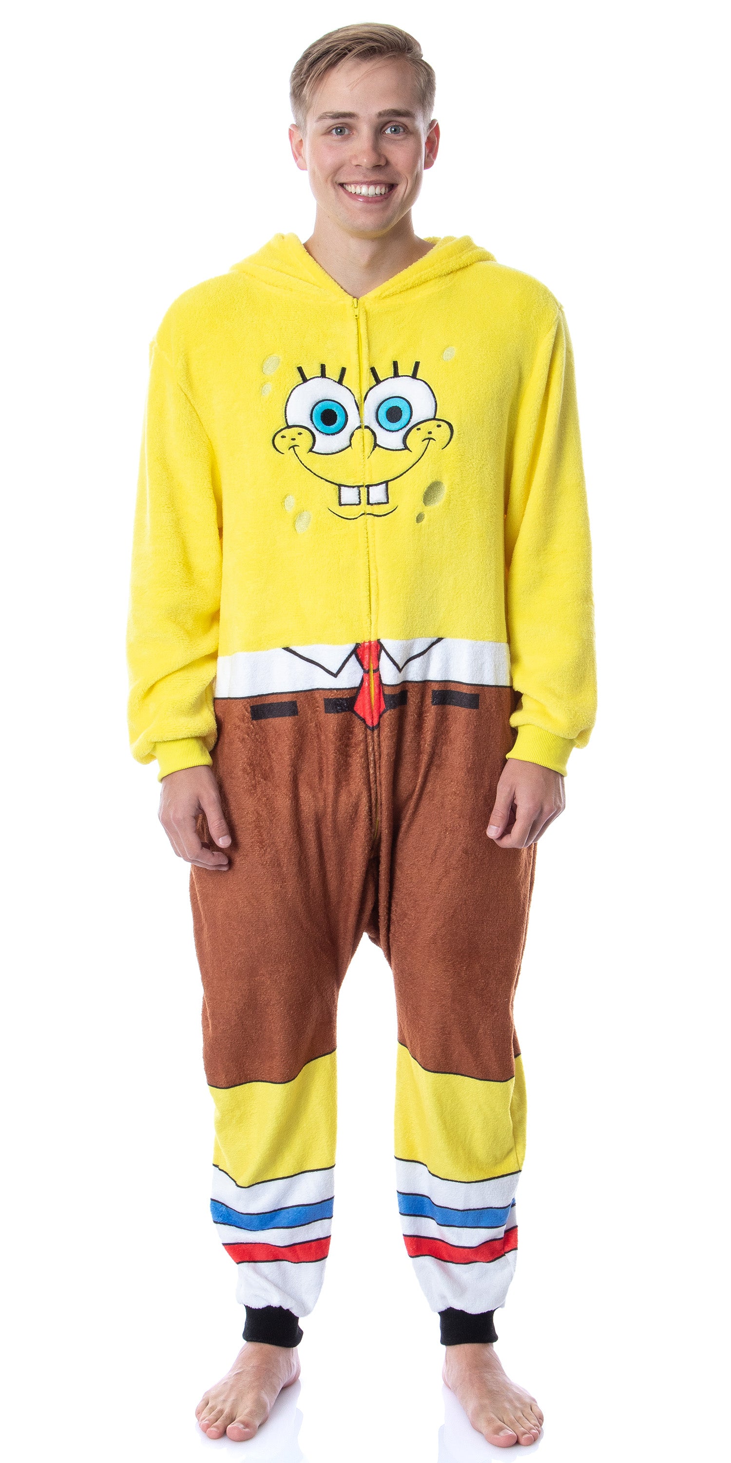 Nickelodeon Mens' SpongeBob SquarePants Costume Pajama Union Suit