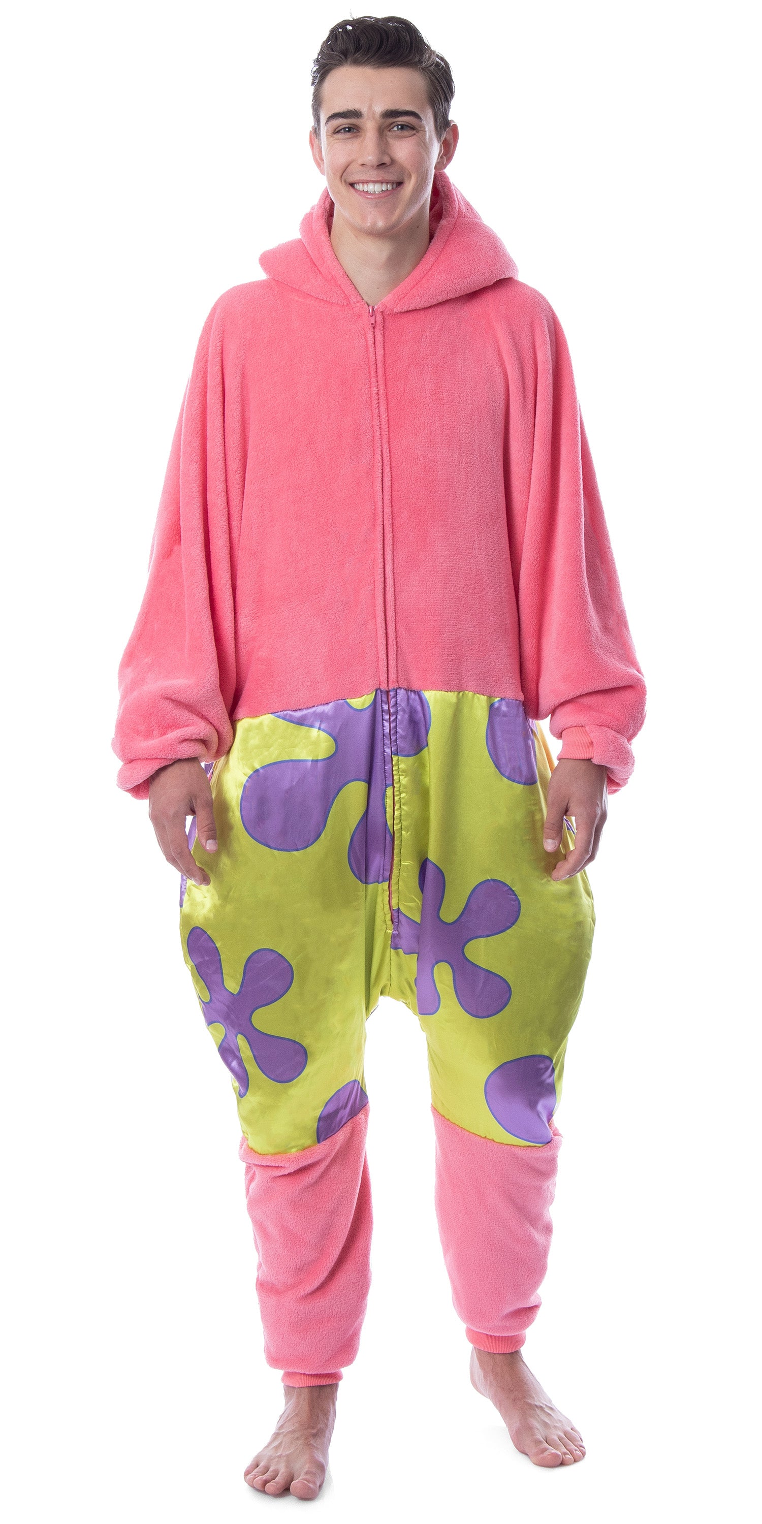 Nickelodeon Mens' SpongeBob SquarePants Patrick Star Sleep Union Suit Kigurumi
