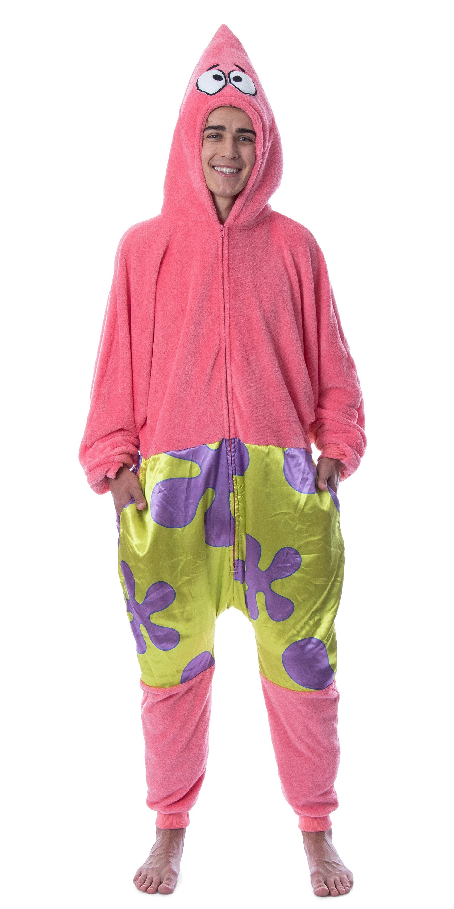 Nickelodeon Men's SpongeBob SquarePants Patrick Star Sleep Union Suit Kigurumi