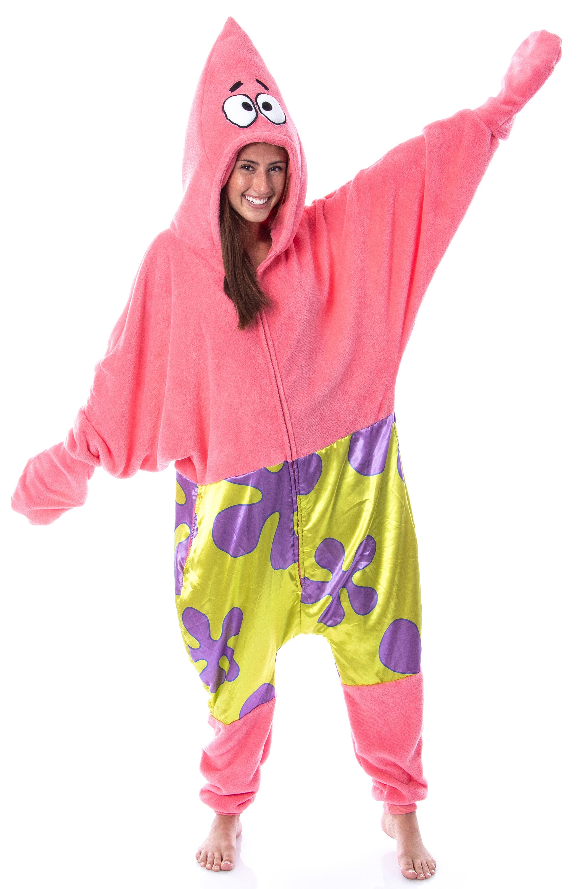 Nickelodeon Mens' SpongeBob SquarePants Patrick Star Sleep Union Suit Kigurumi