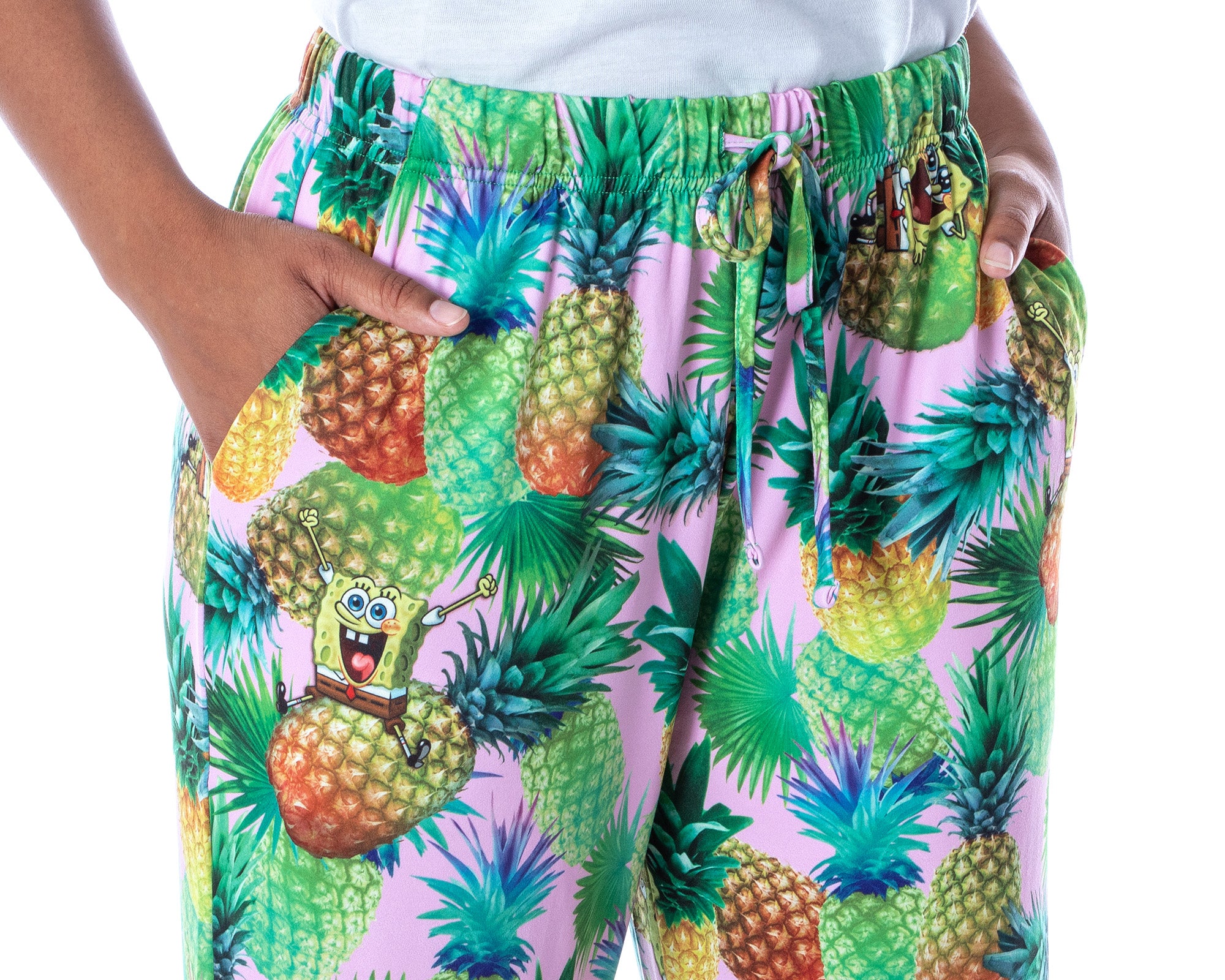 Nickelodeon Womens' SpongeBob SquarePants Pineapples Sleep Pajama Pants