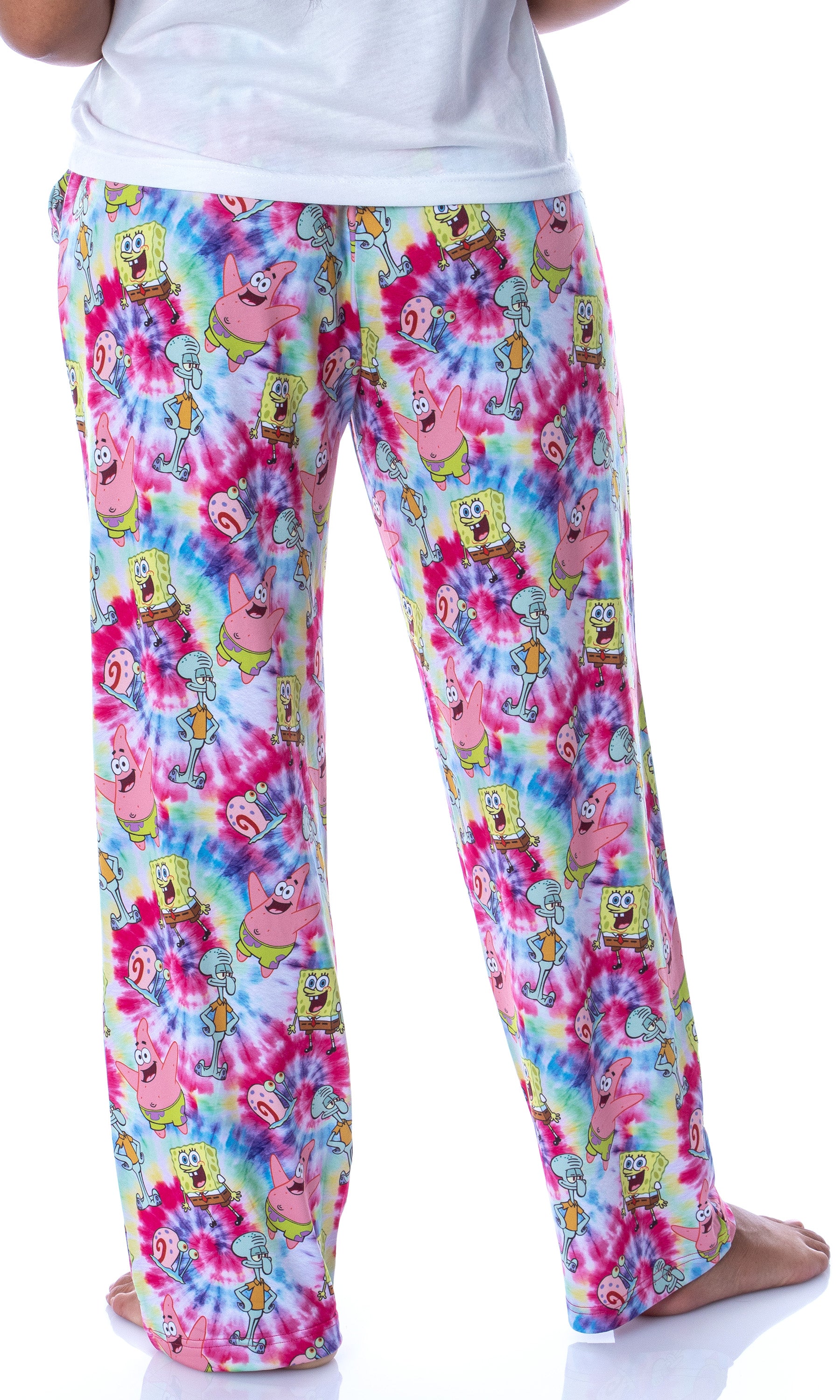 Nickelodeon Womens' SpongeBob SquarePants Spiral Tie Dye Sleep Pajama Pants