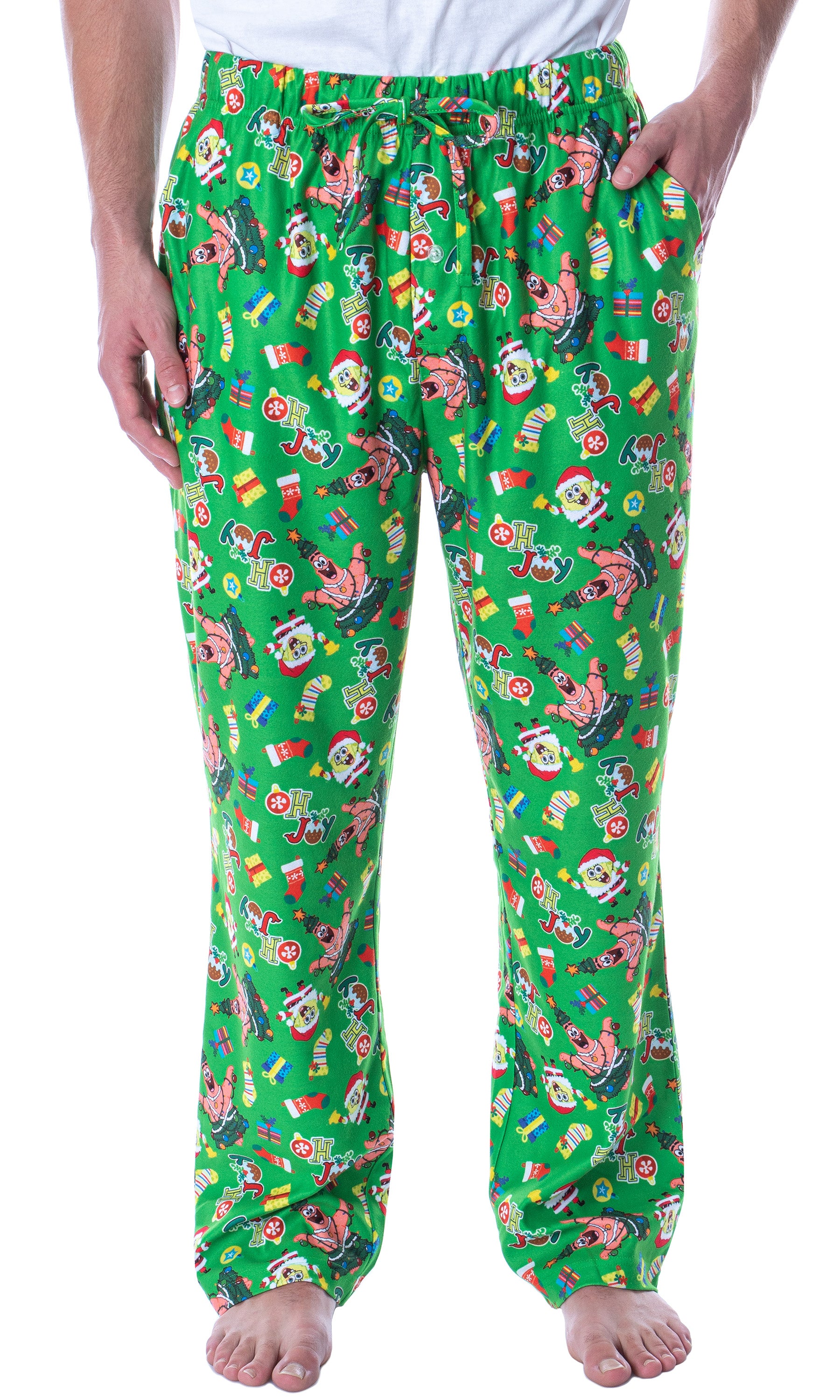 Nickelodeon Mens' SpongeBob SquarePants Oh Joy Loungewear Pajama Pants