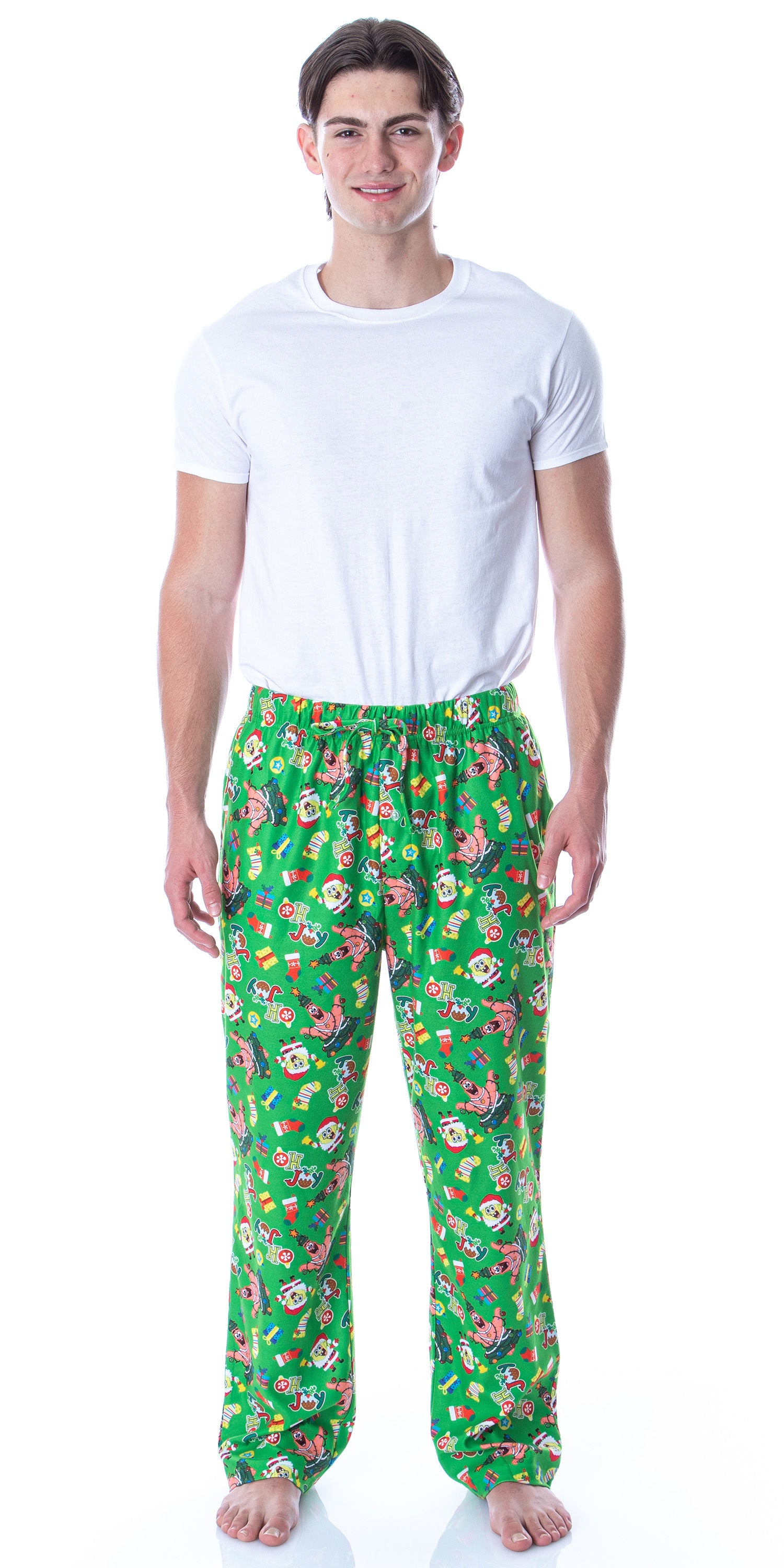 Nickelodeon Mens' SpongeBob SquarePants Oh Joy Loungewear Pajama Pants