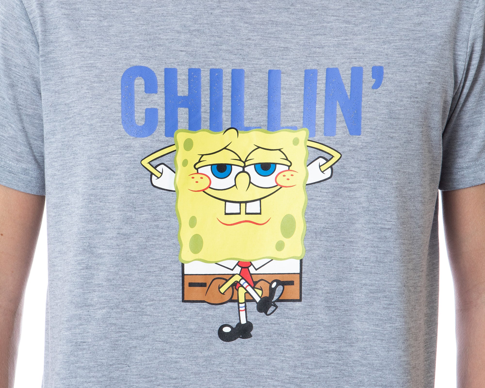 Nickelodeon SpongeBob SquarePants Mens' Chillin' Sleep Pajama Set
