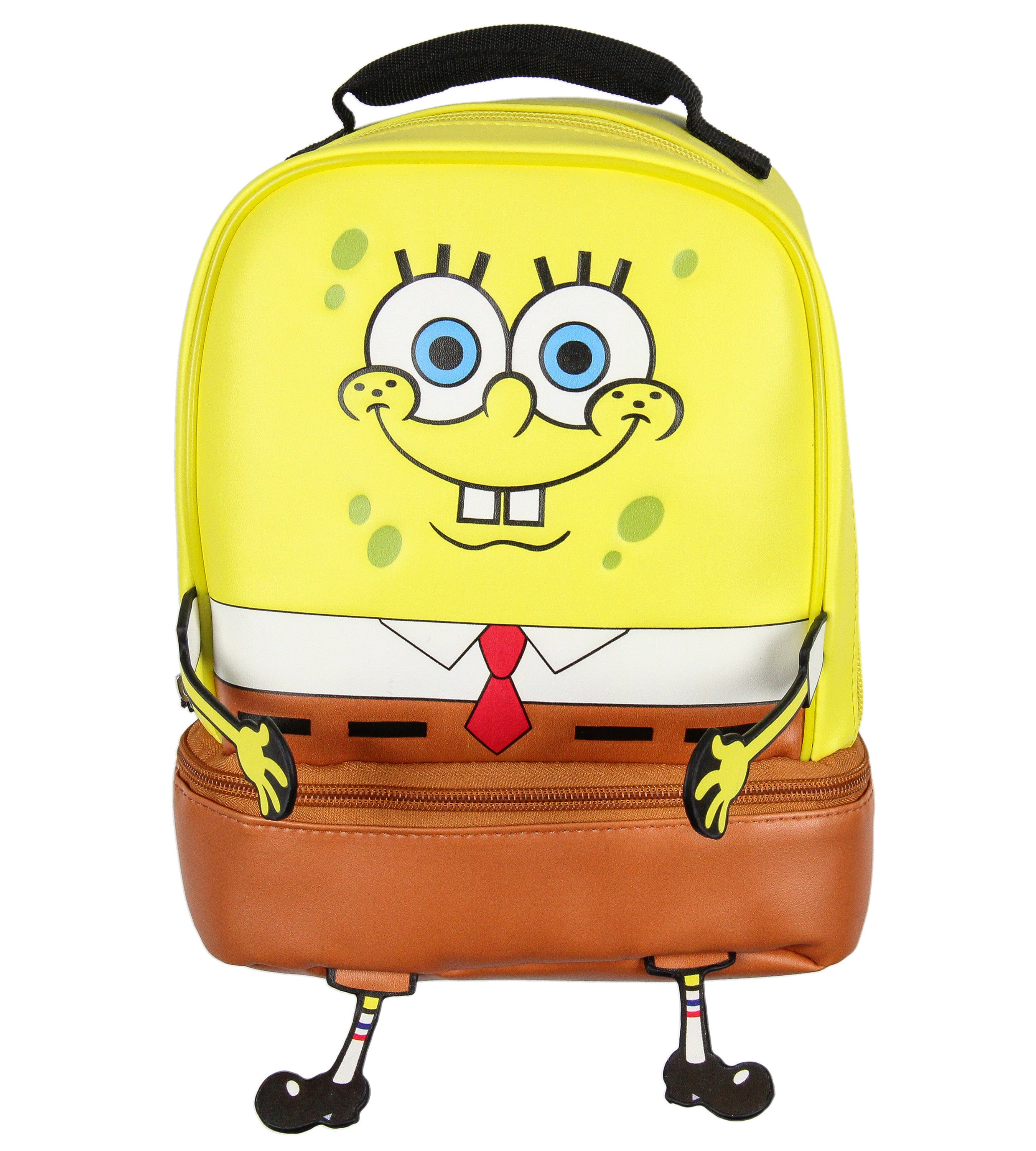 Nickelodeon SpongeBob SquarePants Character Face Dual Compartment Lunch Box Bag