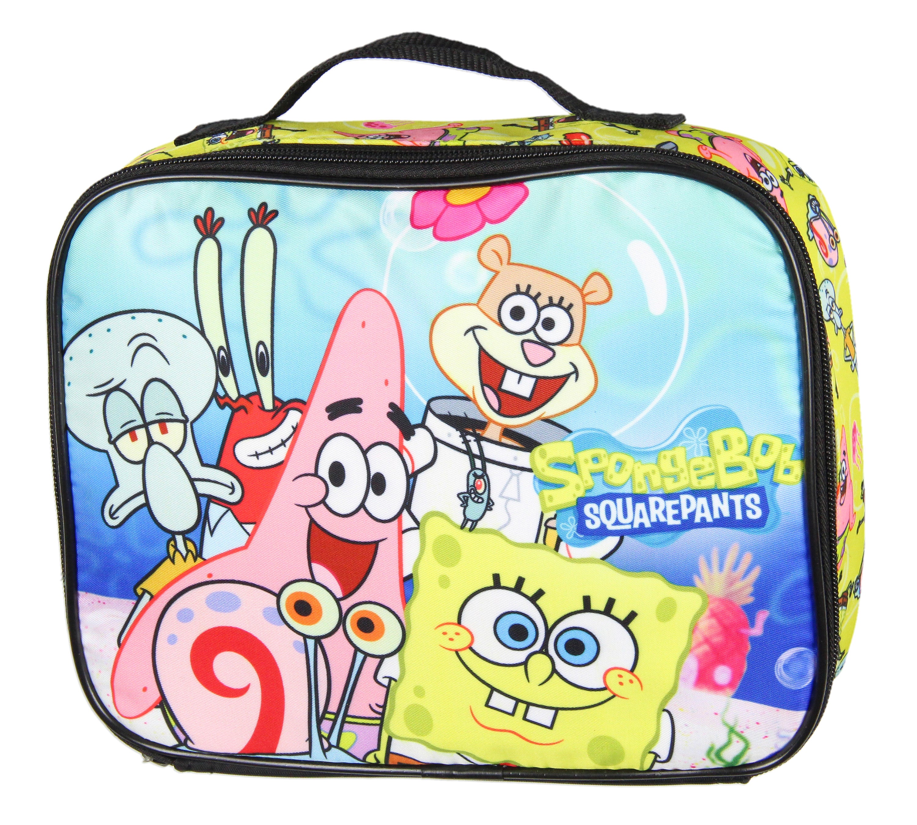 Nickelodeon SpongeBob SquarePants Characters 2 Pc Lunch Box Backpack Bag Set 16"