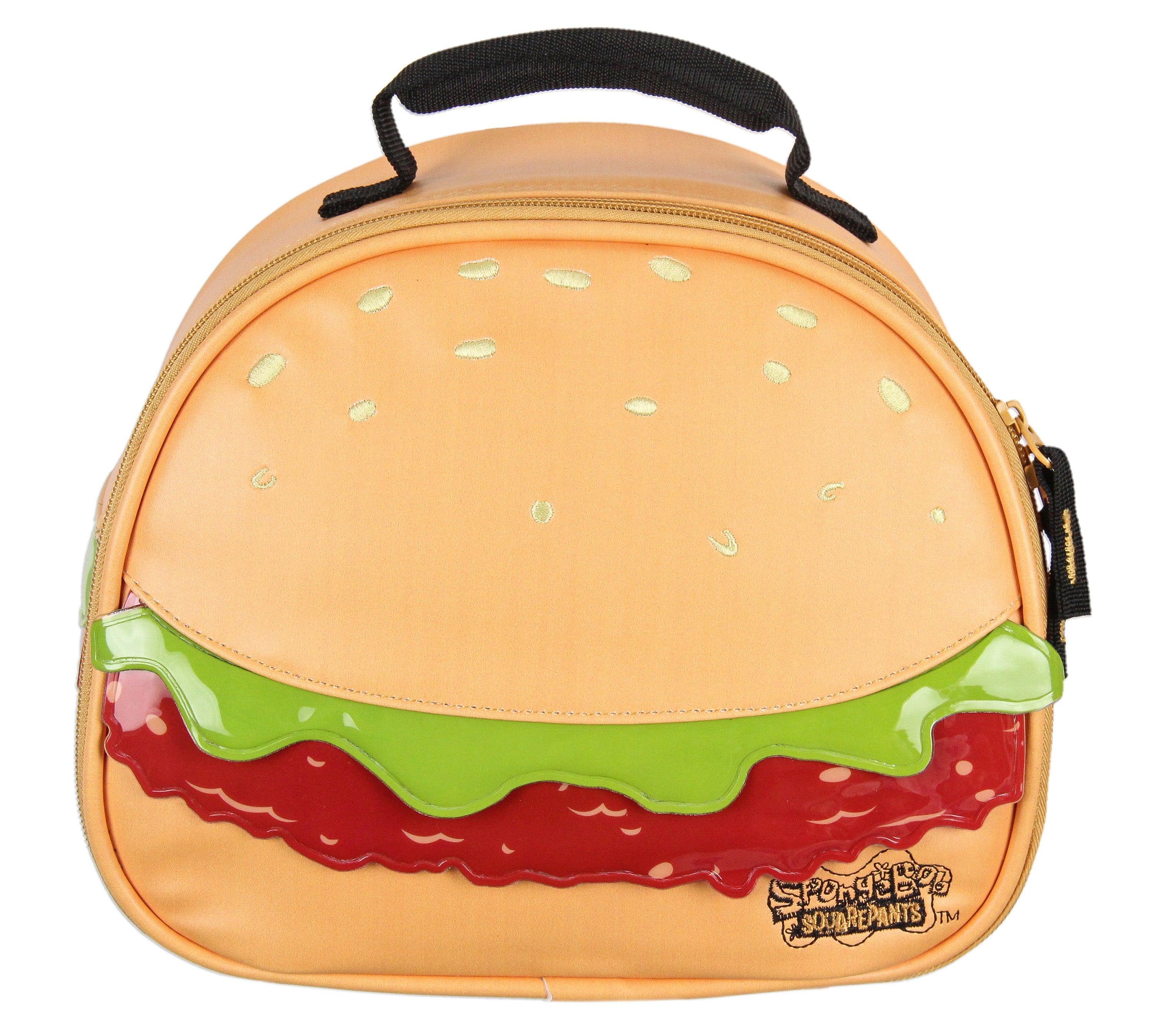 Nickelodeon SpongeBob SquarePants Krabby Patty Single Compartment Lunch Box Bag