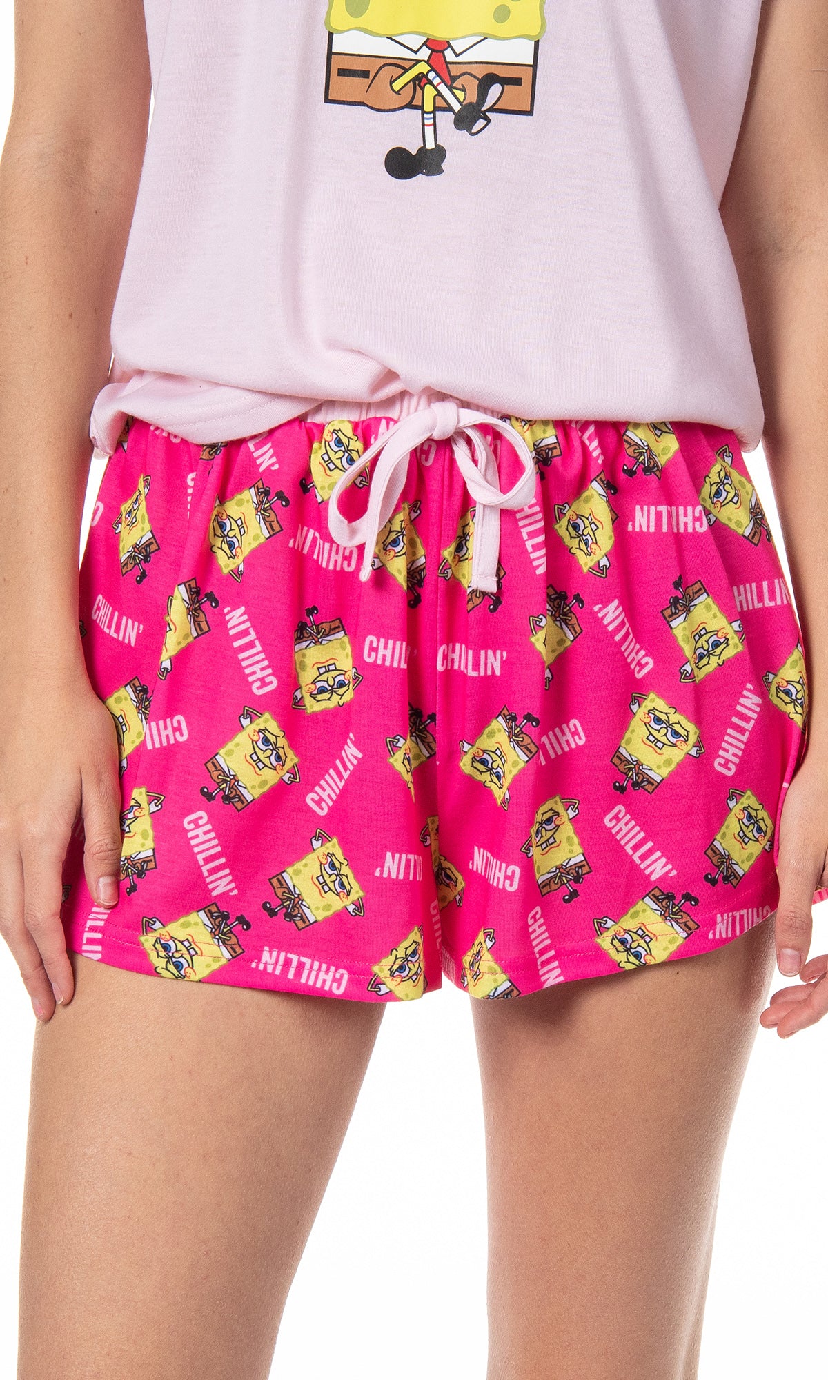 Nickelodeon SpongeBob SquarePants Women's Chillin' 2-Piece Pajama Short Set