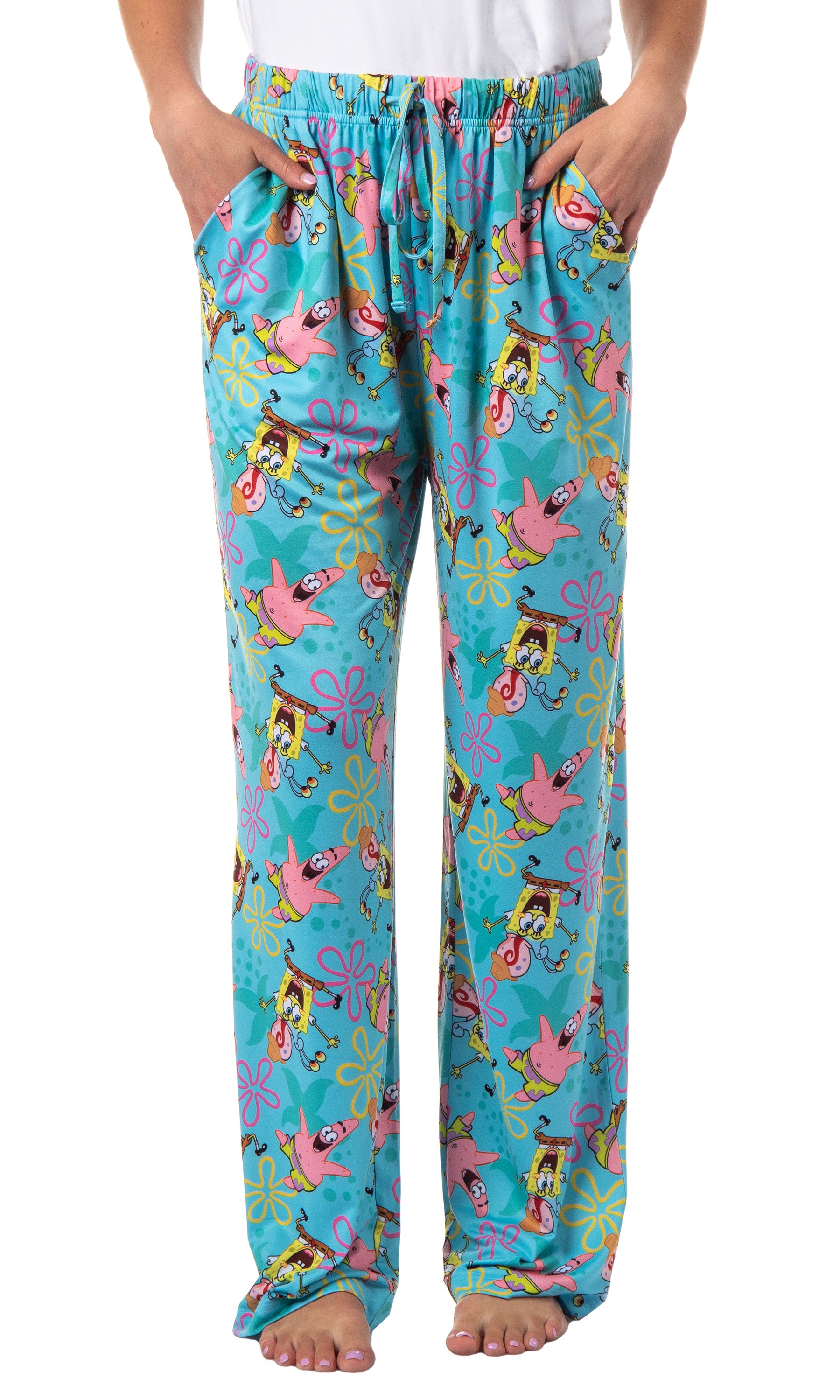 SpongeBob SquarePants Women's Patrick Gary Tossed Print Sleep Pajama Pants
