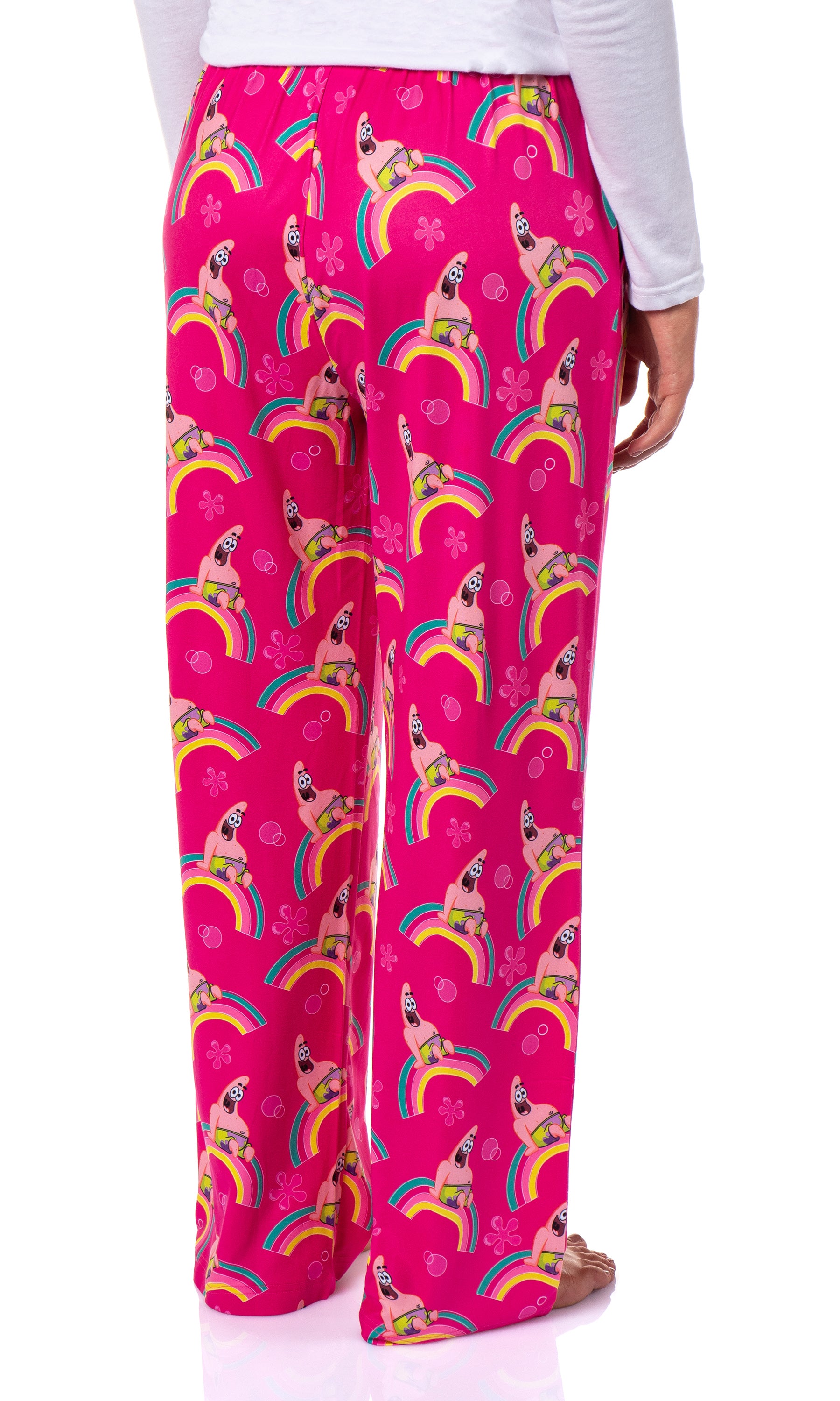 SpongeBob SquarePants Women's Patrick Rainbow Tossed Print Pajama Pants