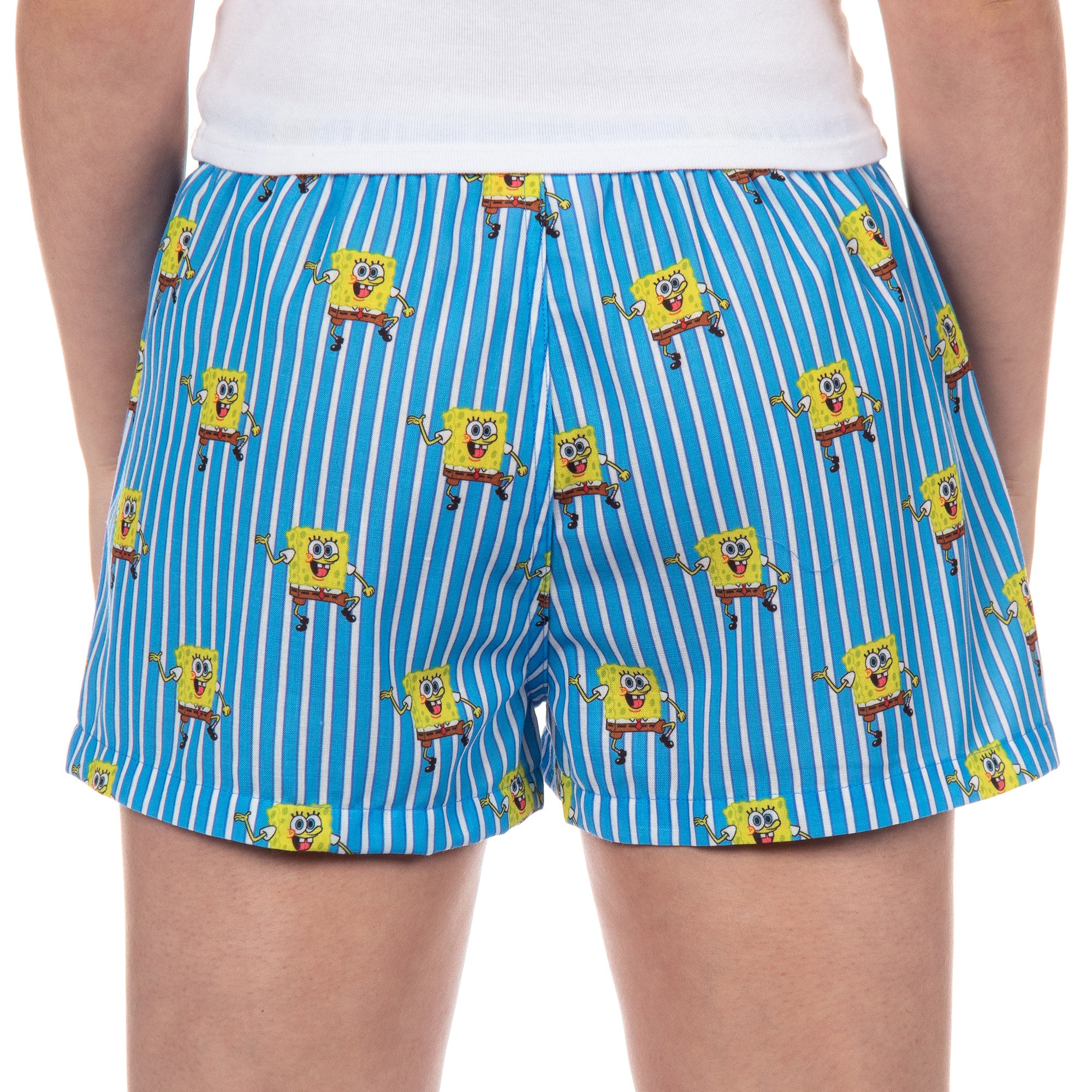 SpongeBob SquarePants PJs Women's Striped Lounge Pajama Shorts