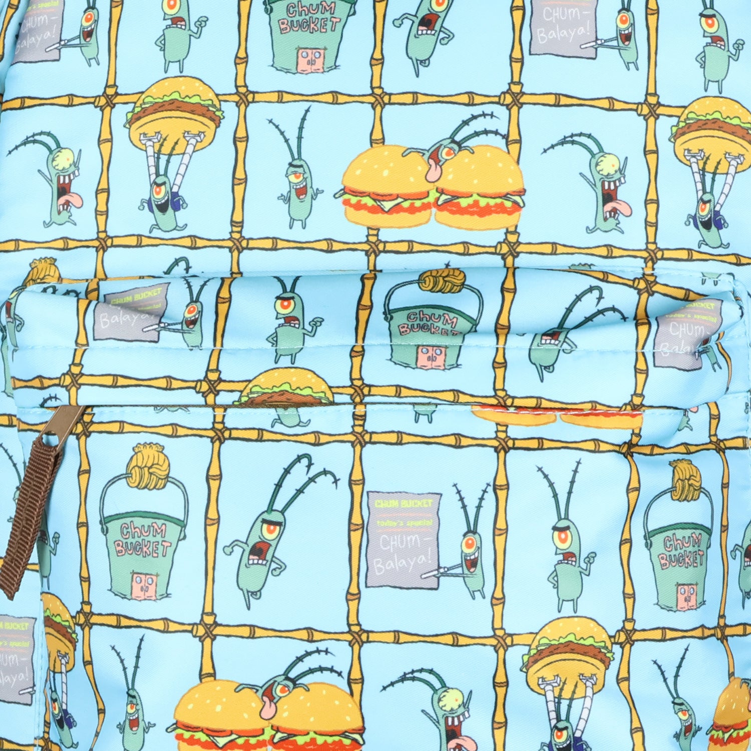 SpongeBob SquarePants Backpack Plankton Chum Bucket Patties Laptop School Bag