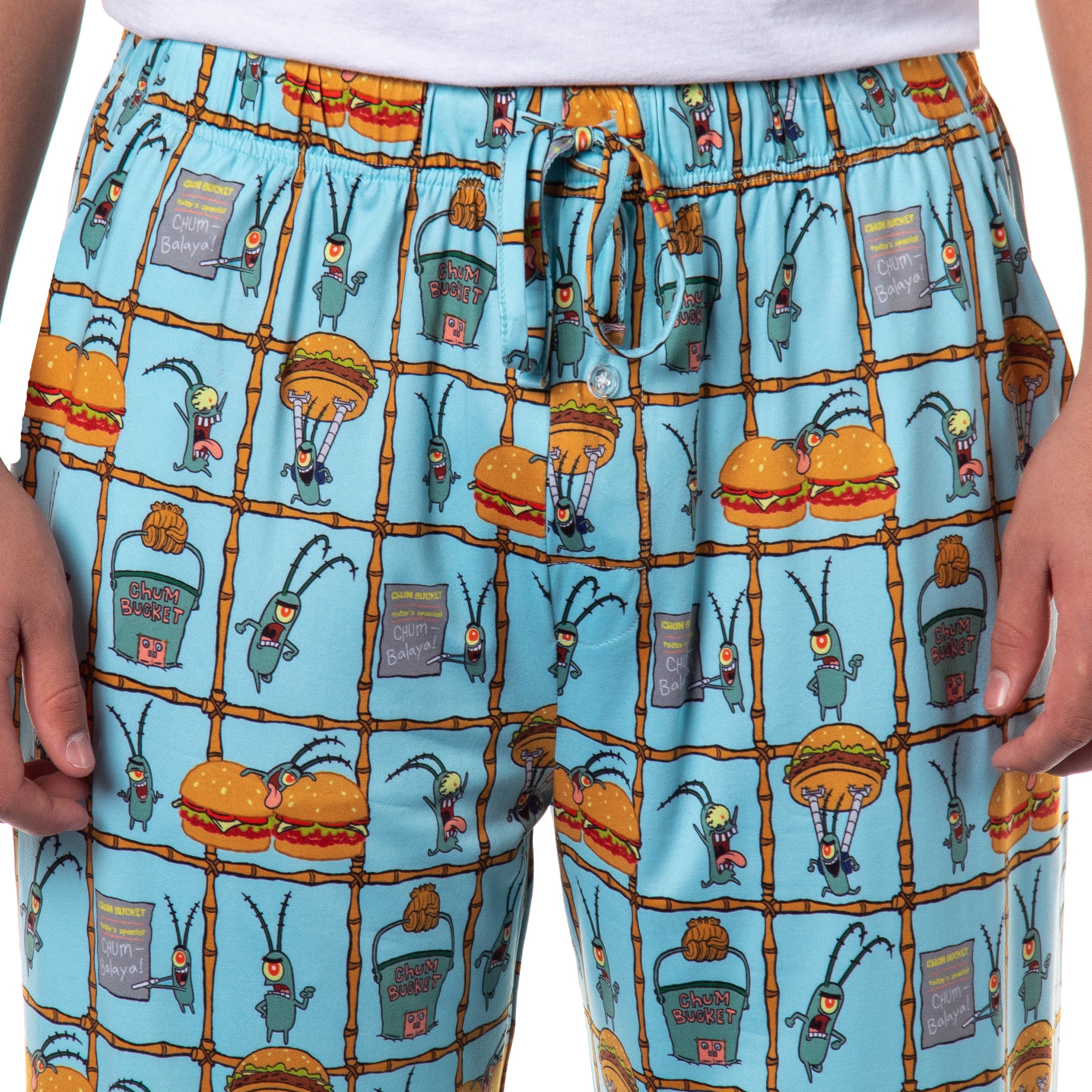 SpongeBob SquarePants Men's Chum Bucket Chum-Balaya Sleep Pajama Pants