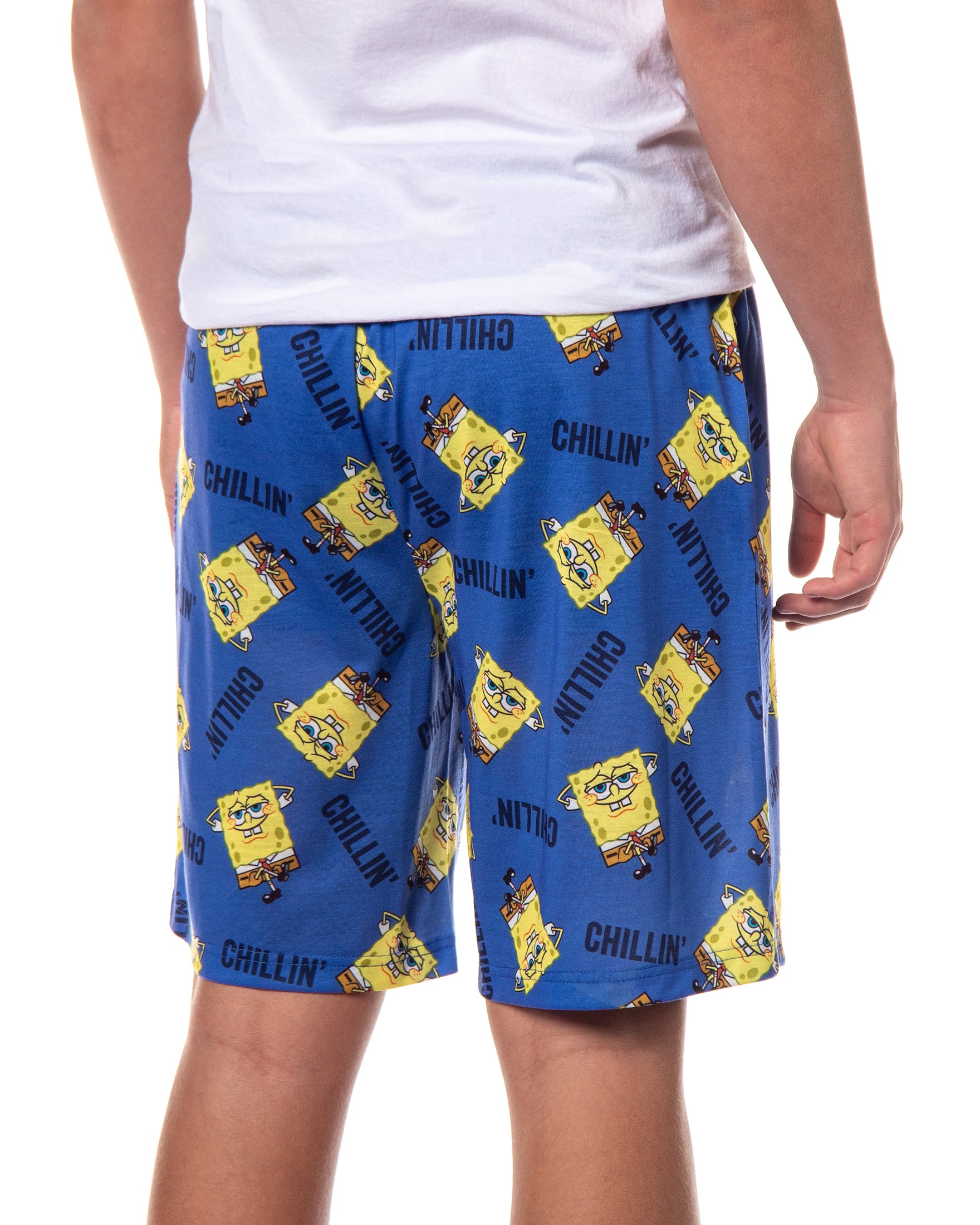 SpongeBob SquarePants Pajamas Men's Chillin Lounge PJ Sleep Shorts